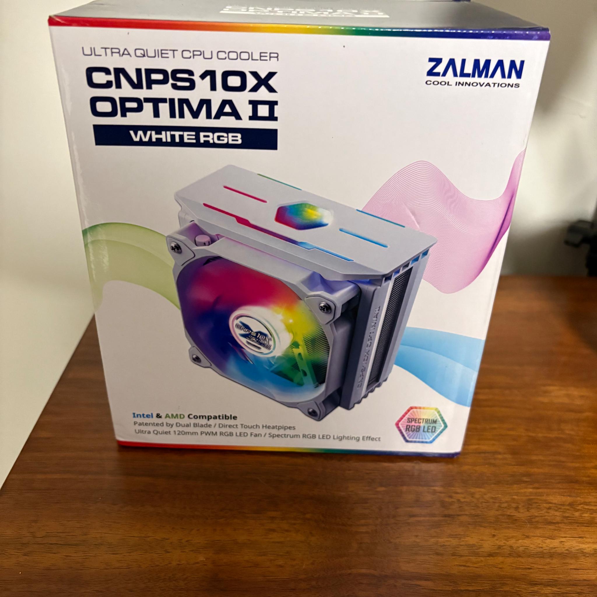 Zalman CNPS10X Optima II White RGB CPU Cooler (BNIB)