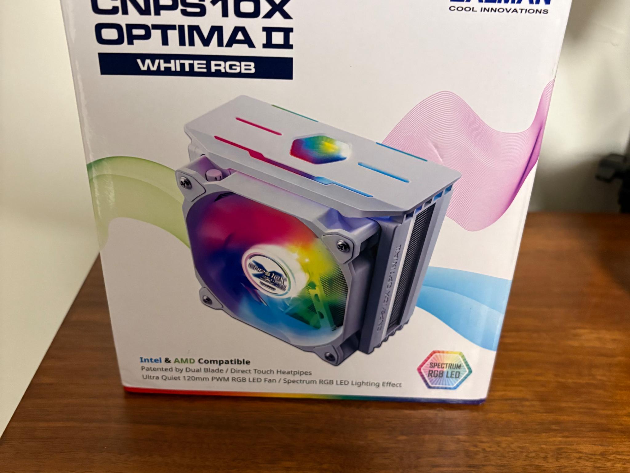 Zalman CNPS10X Optima II White RGB CPU Cooler (BNIB)