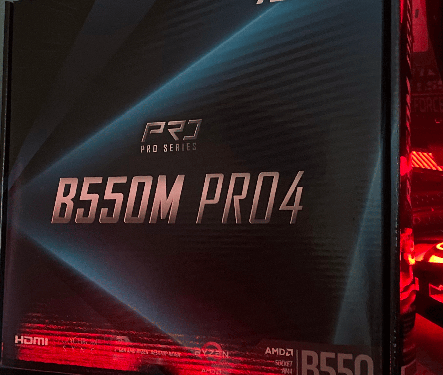 Broken AsRock B550m Pro4 Micro ATX AM4 Motherboard 