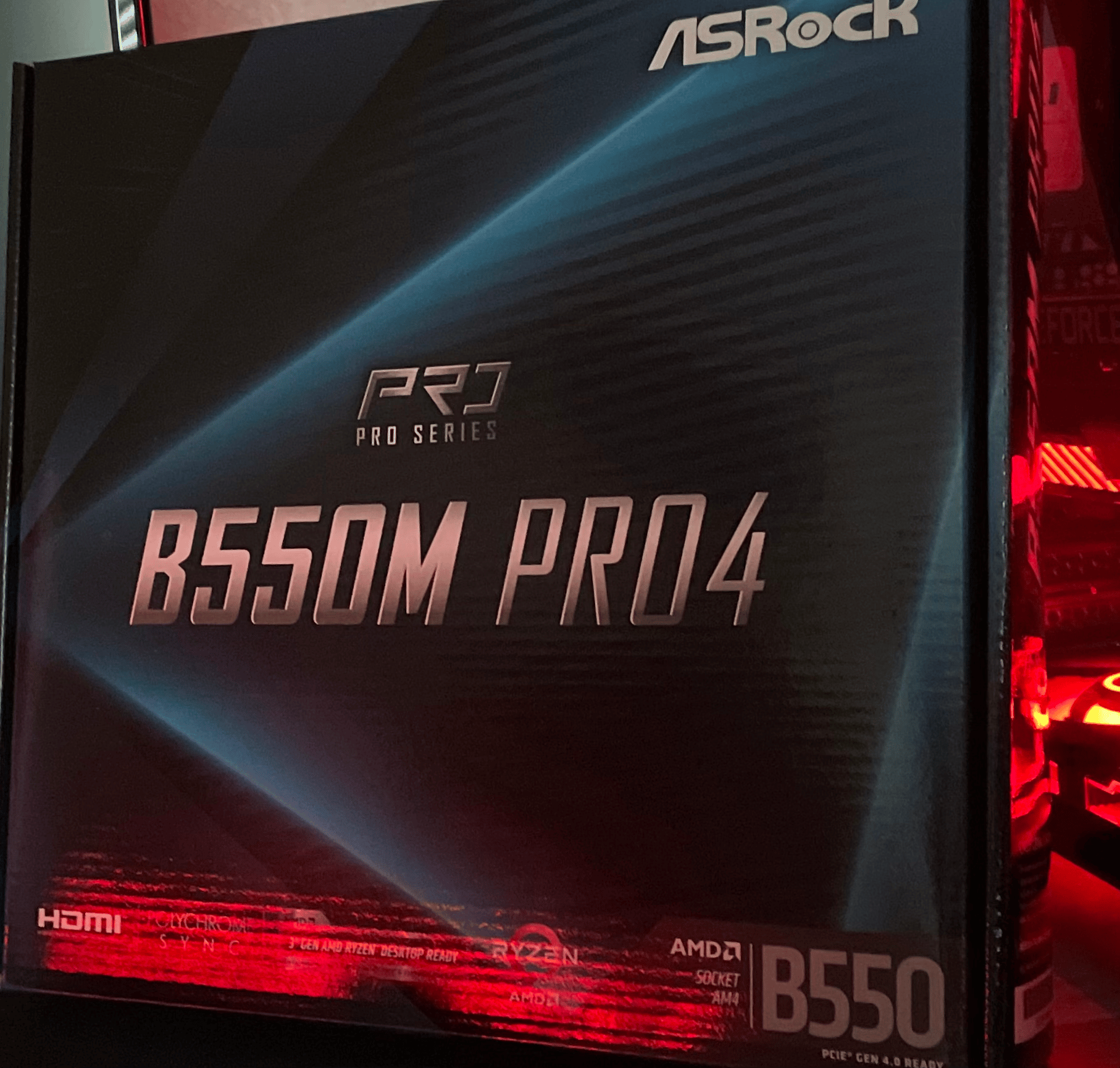 Broken AsRock B550m Pro4 Micro ATX AM4 Motherboard 