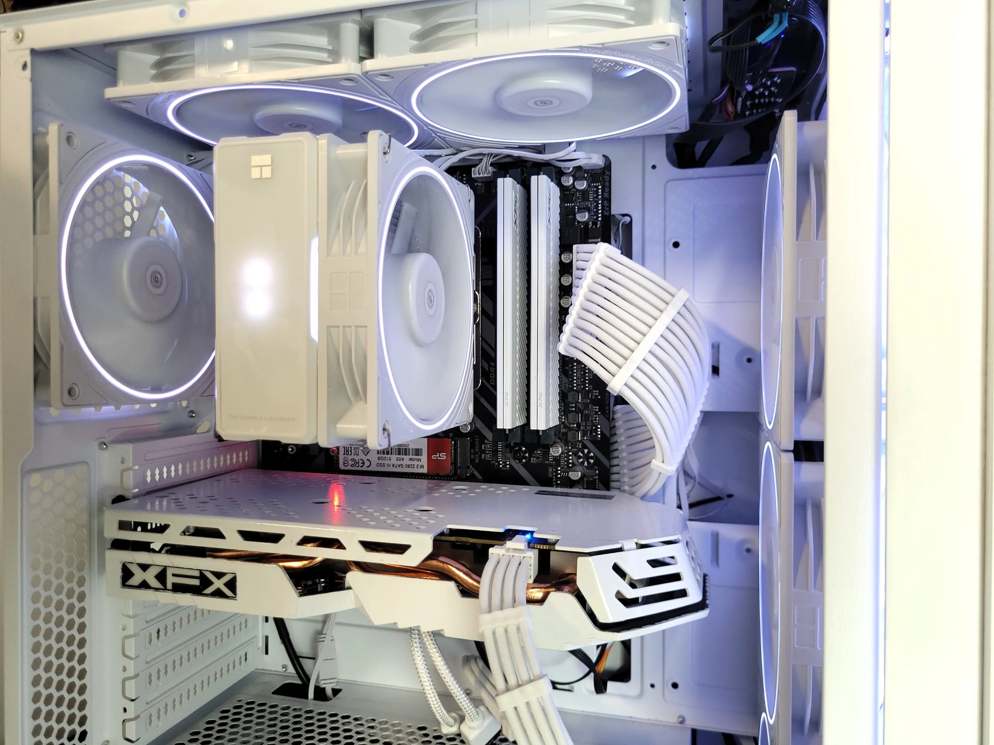 All White Budget Gaming PC | Ryzen 5 | XFX RX 580 8gb GPU