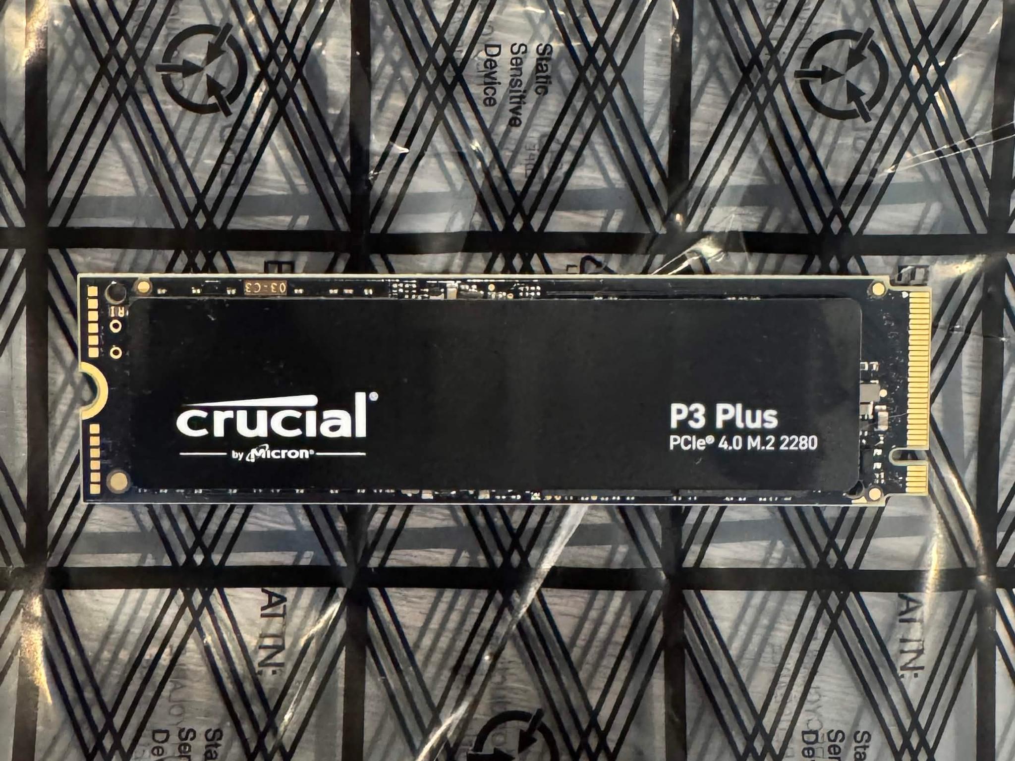 Crucial P3 Plus 4TB M.2 2280 NVMe PCIe Gen4 x4 SSD 100% Health