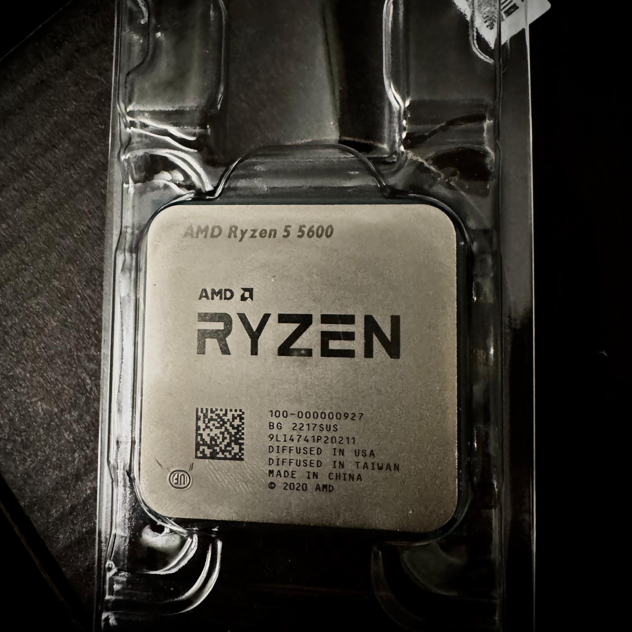Ryzen 5 5600 with Wraith aRGB CPU cooler