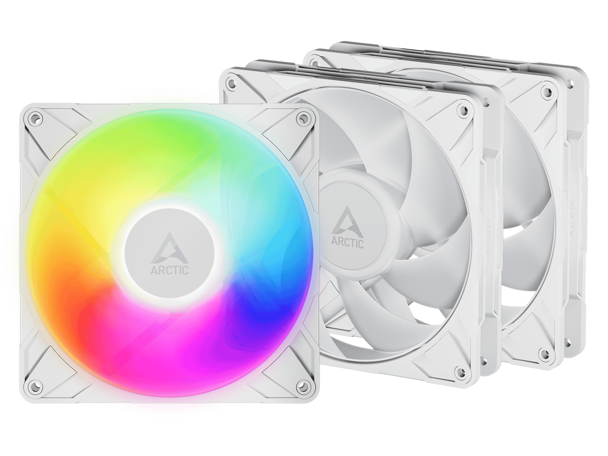 ARCTIC P14 Pro A-RGB 110 CFM White 140mm Fans 3-Pack