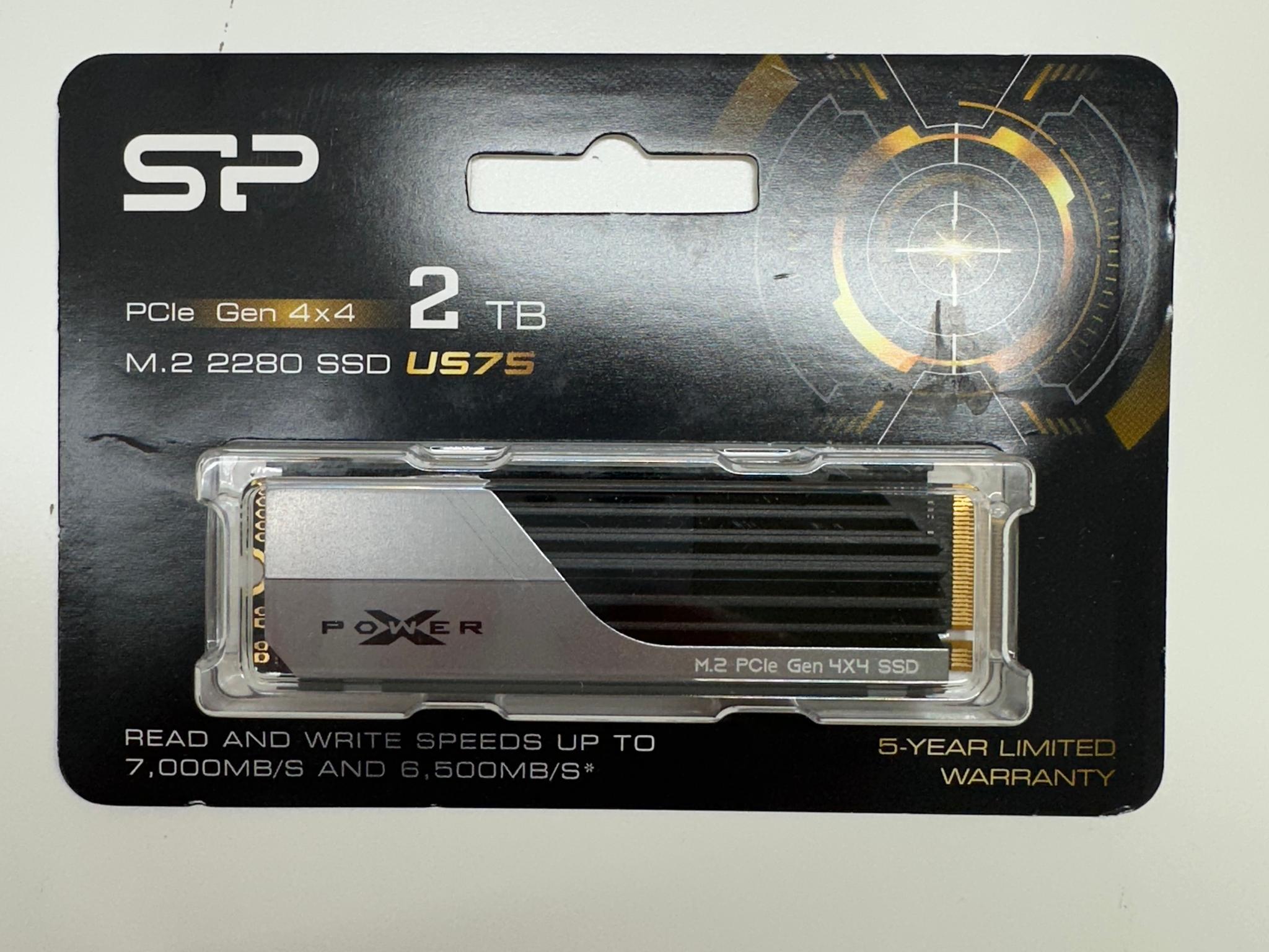 Silicon Power 2TB US75 Heatsink PCIe 4.0 NVMe SSD | Brand New w/ Warranty