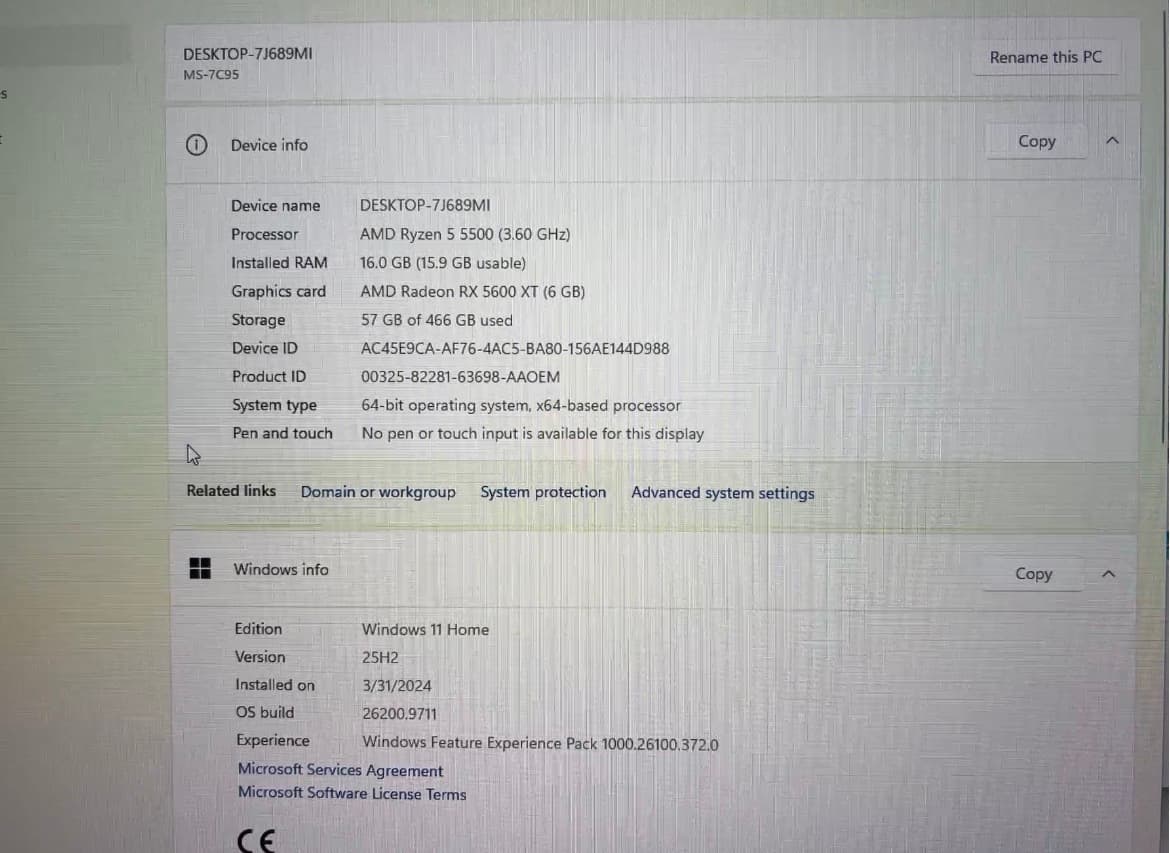 Radeon RX 5600 XT Custom Gaming PC - Ryzen 5 5500, 16GB RAM