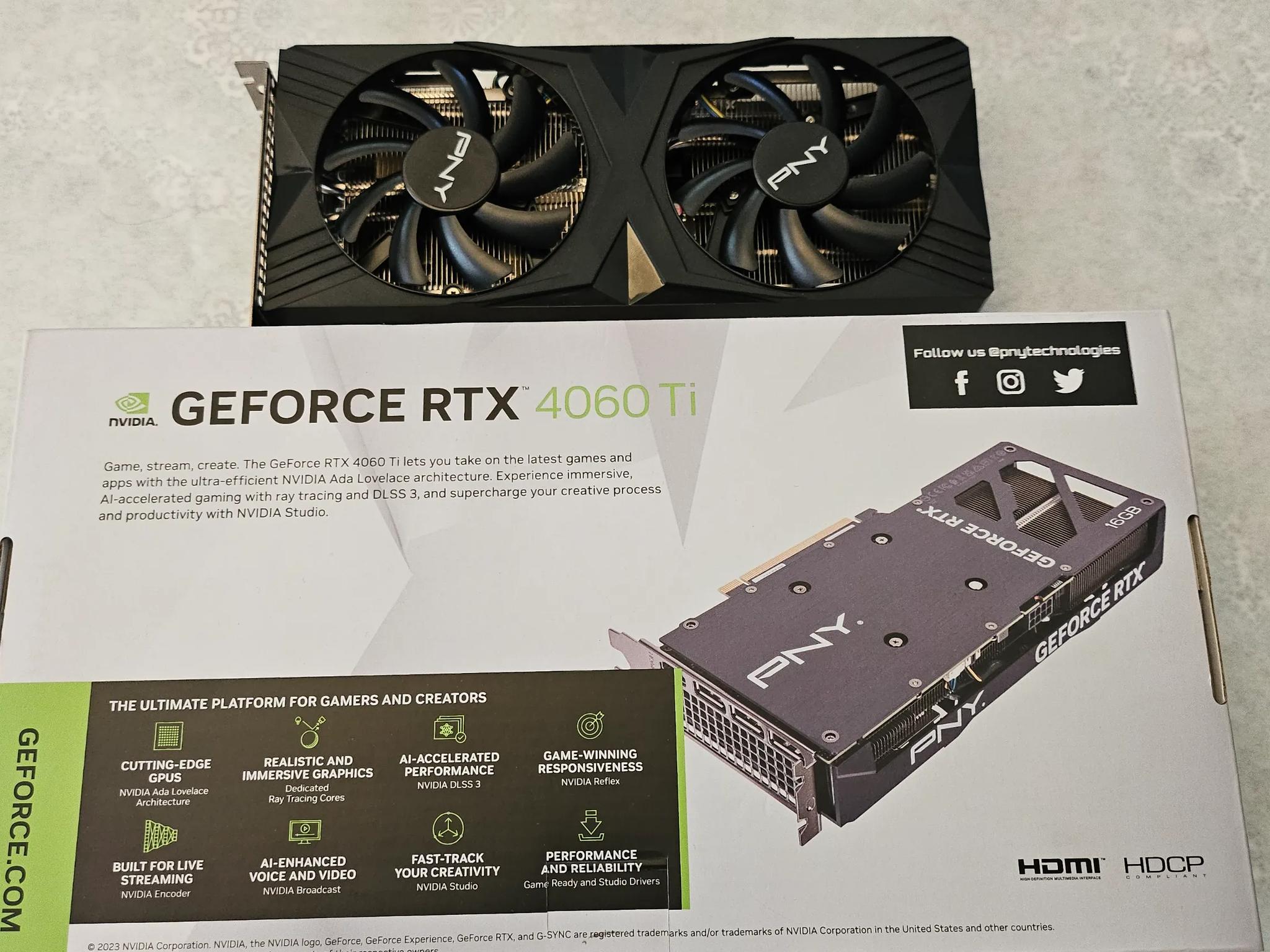PNY RTX 4060ti 16GB