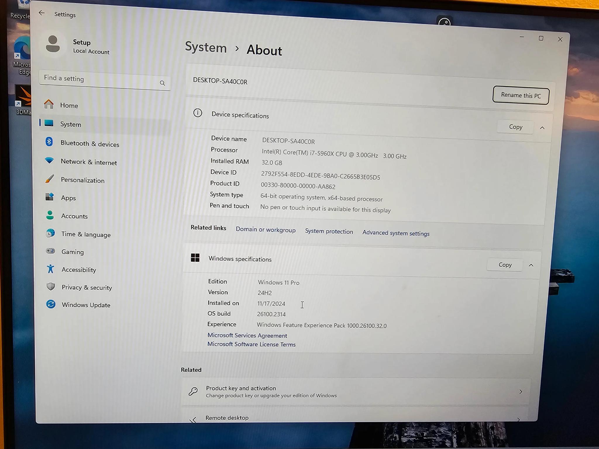 Entry level gaming PC