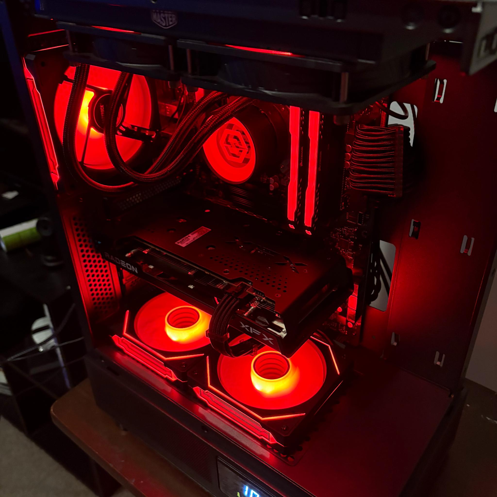 1080p Gaming pc /i7-11700kf/xfx-7600/32gb Ram/Atlas E1 Case