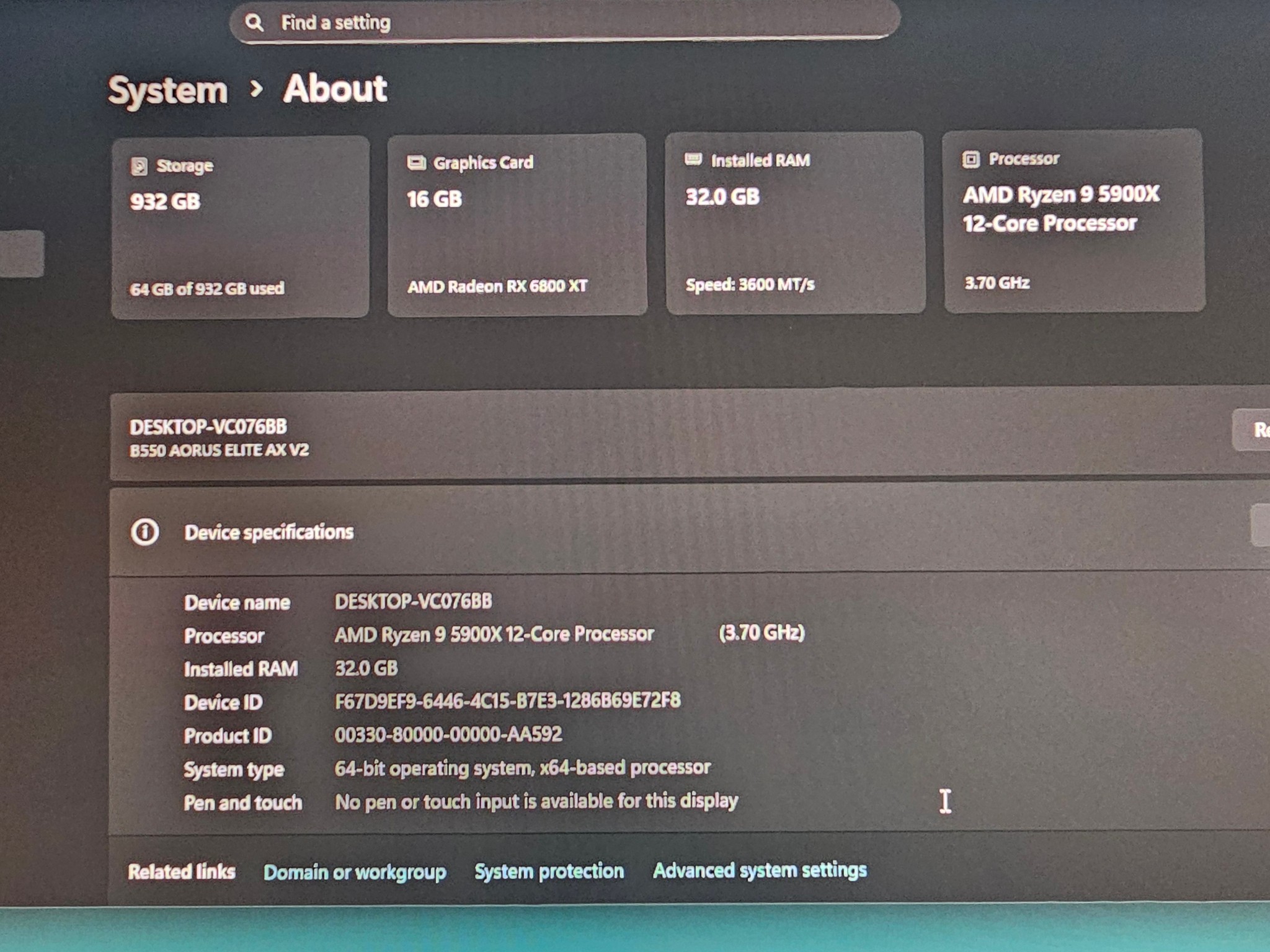 White Gaming PC | Ryzen 9 5900X  | 32GB RAM | 1TB SSD | 6800xt 16GB | WINDOWS 11 PRO |