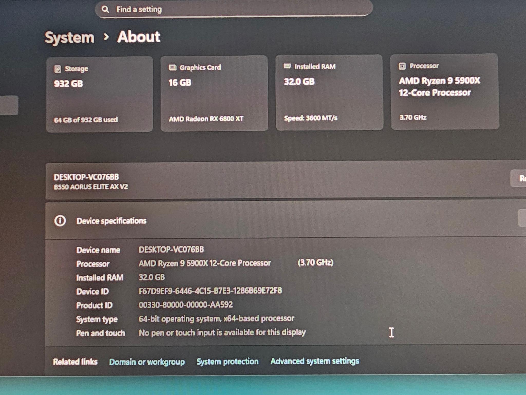 White Gaming PC | Ryzen 9 5900X  | 32GB RAM | 1TB SSD | 6800xt 16GB | WINDOWS 11 PRO |