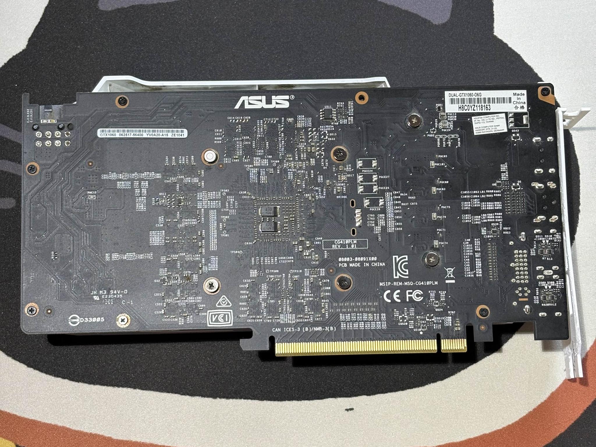 ASUS DUAL Fan 1060 OC 6GB