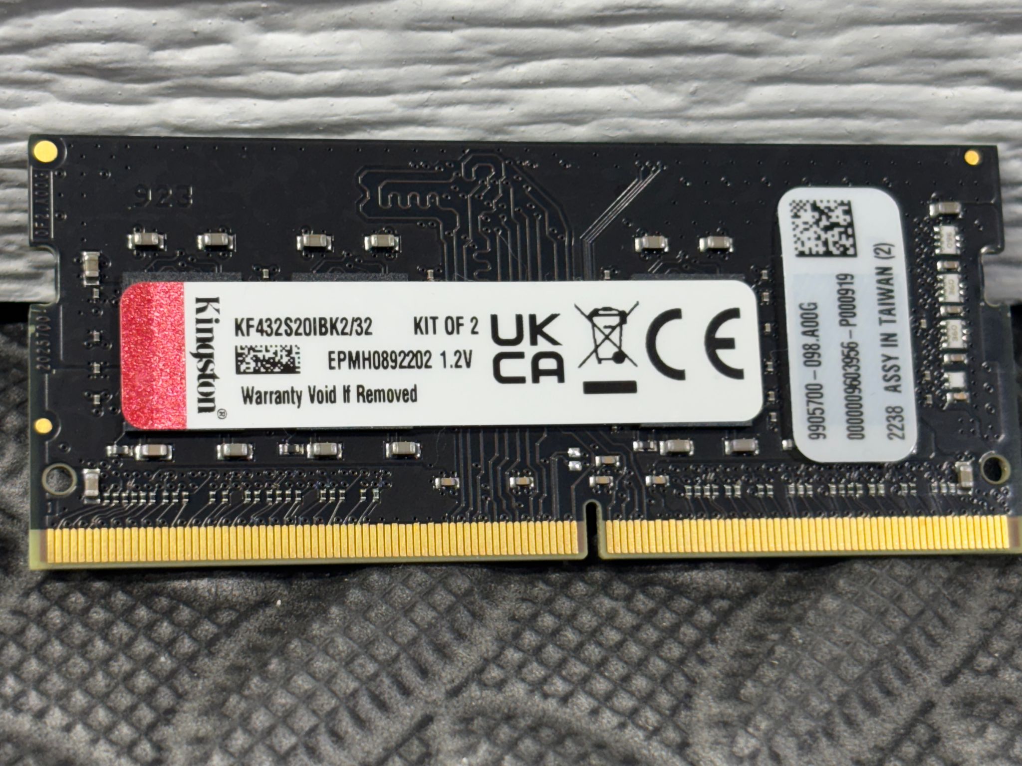 Kingston Fury Impact 16GB DDR4 3200MHz Laptop RAM SODIMM KF432S20IB/16 Tested