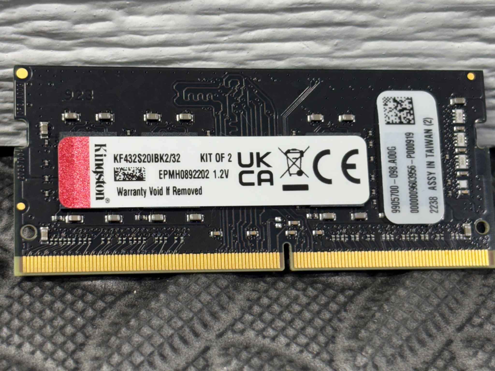 Kingston Fury Impact 16GB DDR4 3200MHz Laptop RAM SODIMM KF432S20IB/16 Tested
