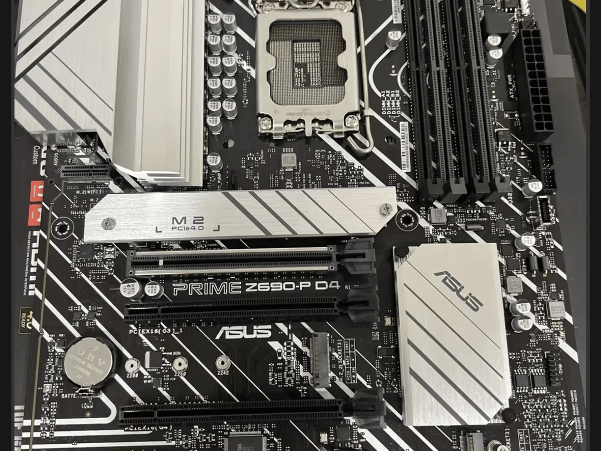 ASUS Prime Z690-P D4 LGA 1700 (Intel 12th Gen) ATX Motherboard (PCIe 5.0,DDR4,3X M.2,2.5Gb LAN