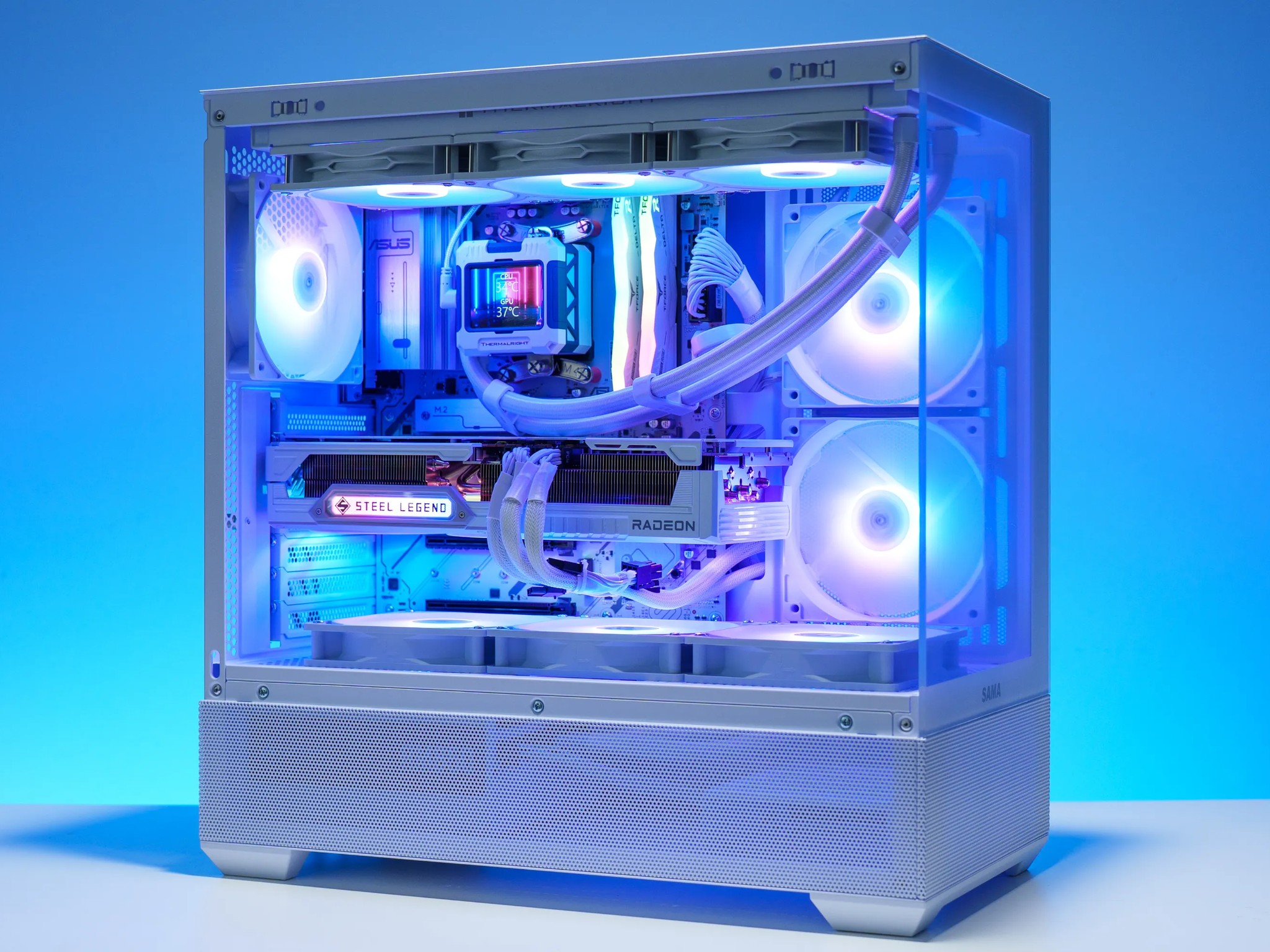 9800X3D/9070 XT All White Gaming PC | 32GB DDR5 | 2TB Samsung m.2 | 360 AIO