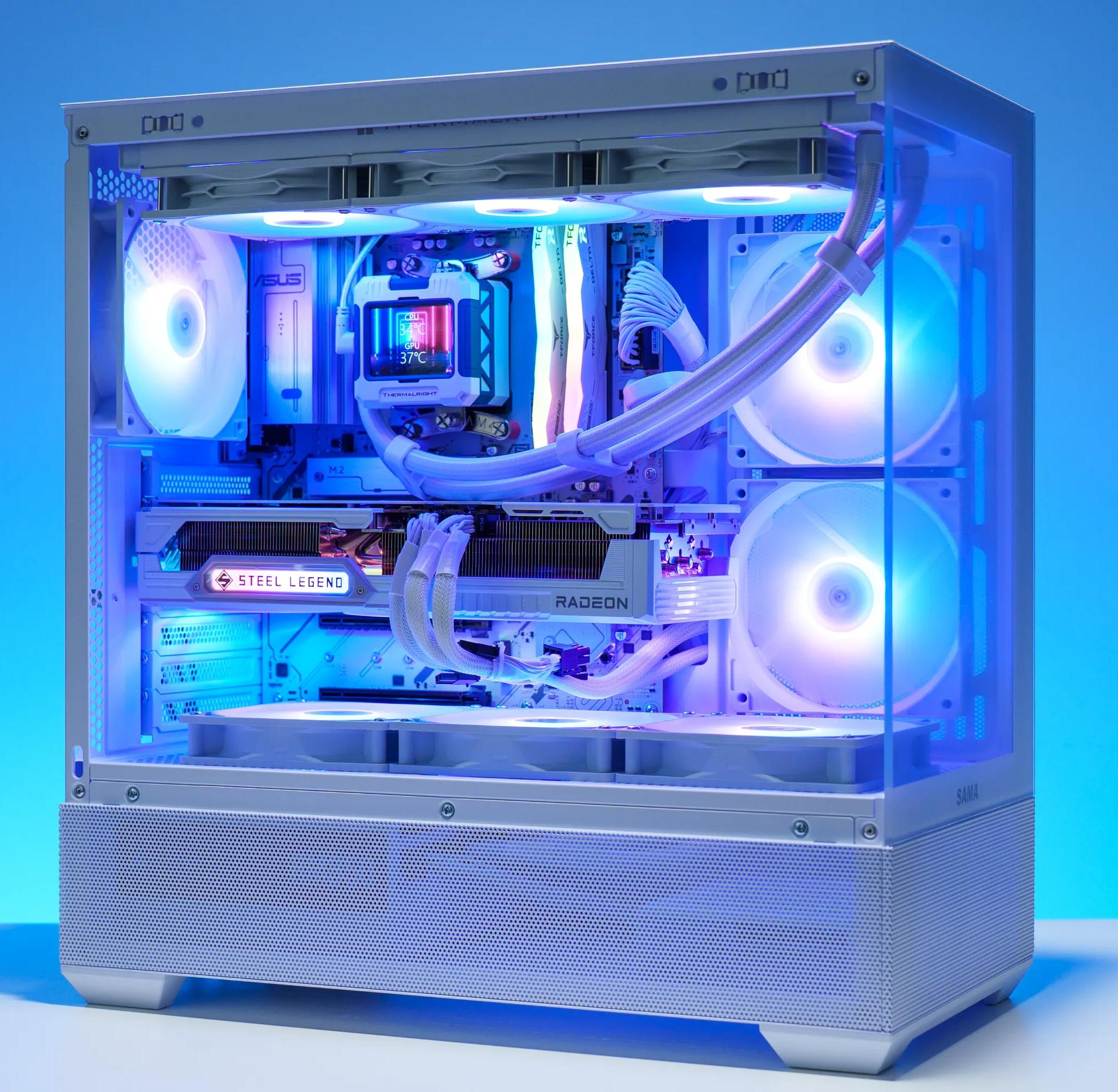 9800X3D/9070 XT All White Gaming PC | 32GB DDR5 | 2TB Samsung m.2 | 360 AIO