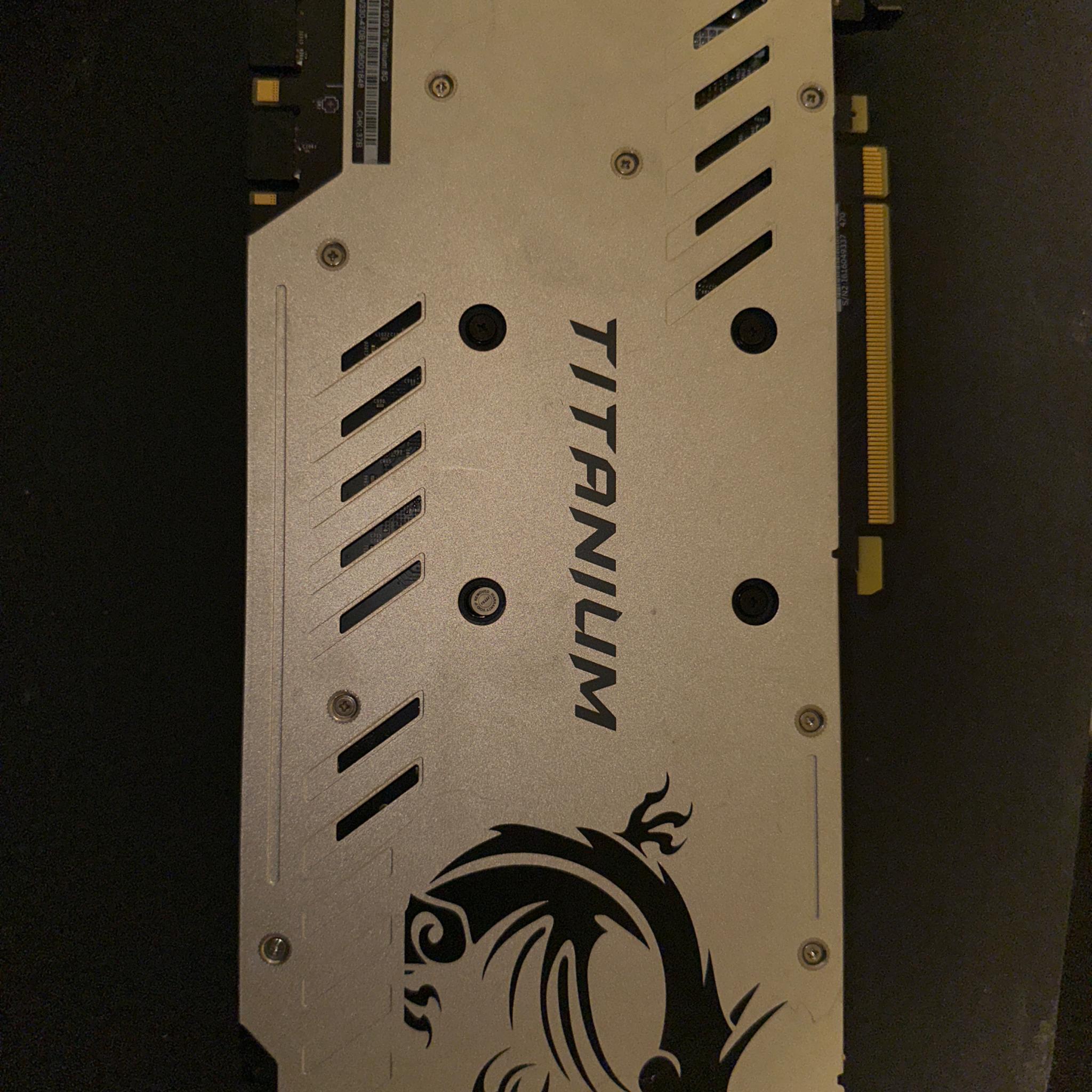 Msi Titanium 1070ti 8gbs