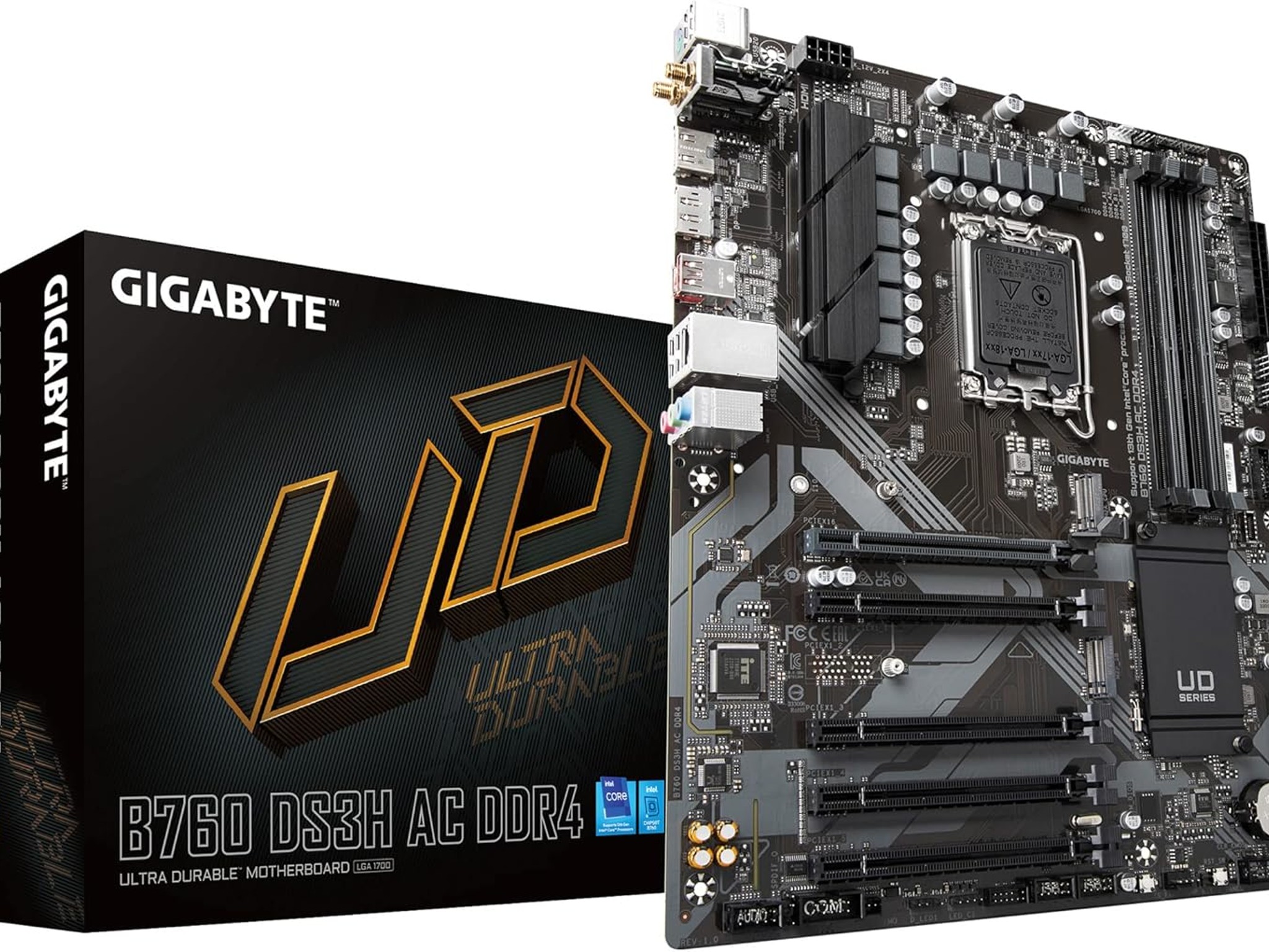 New GIGABYTE B760 DS3H AC DDR4 (LGA 1700) Motherboard