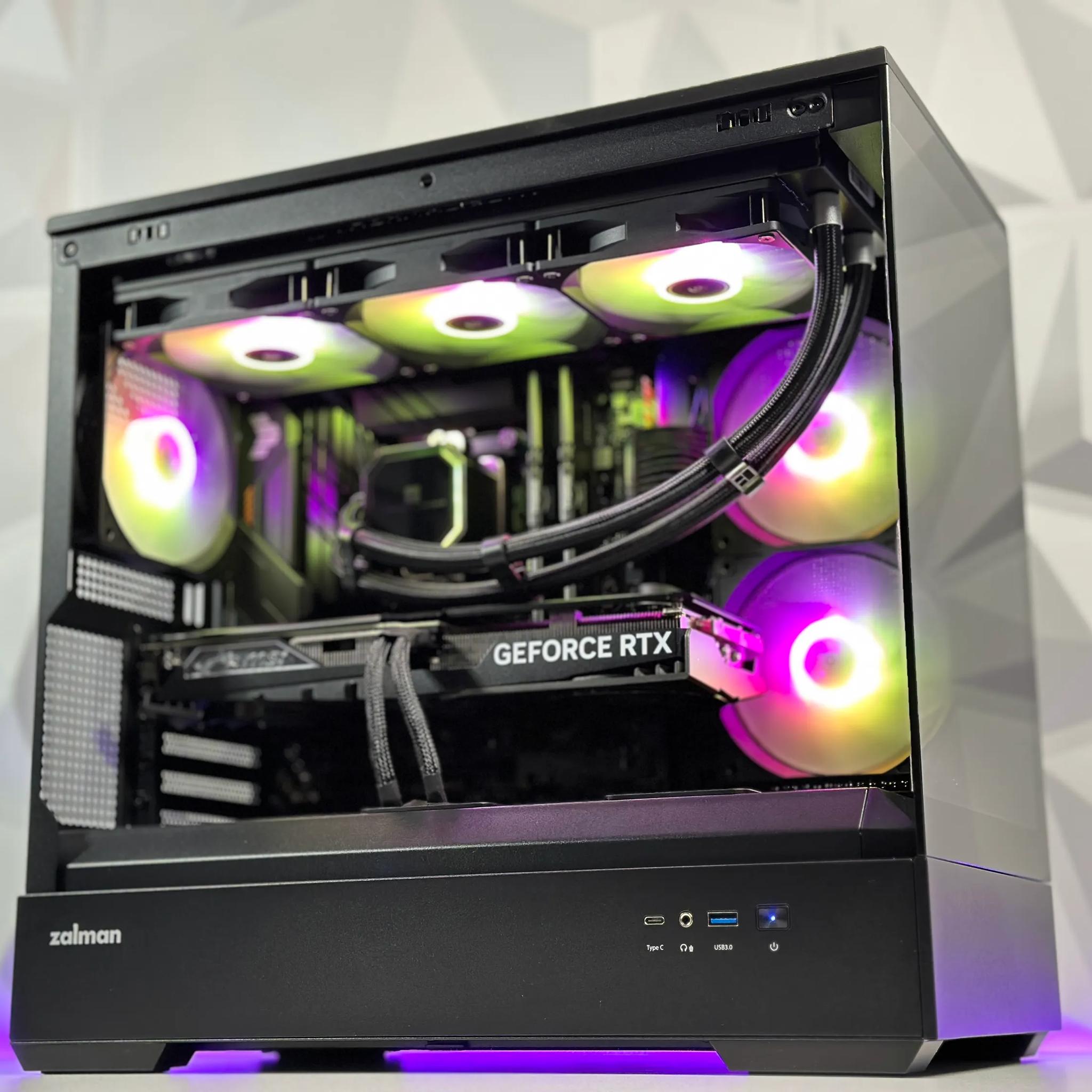 🌃🦇The Dark Knight 🦇Liquid Cooled Gaming PC🦇Nvidia RTX 4070 12GB🦇Intel  12600KF🦇32GB DDR4🦇1TB