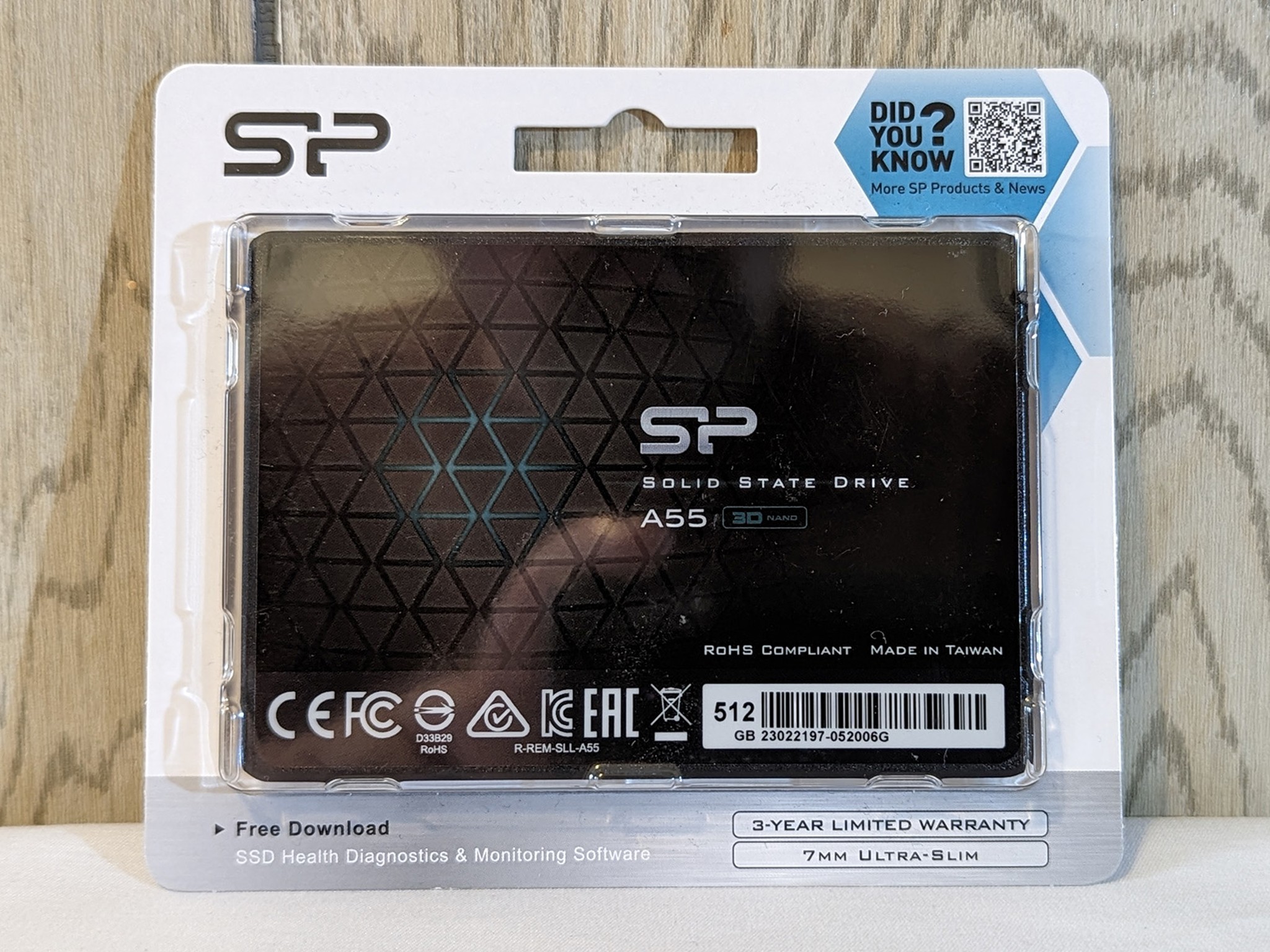 NIB Silicon Power A55 512GB 2.5" SATA SSD