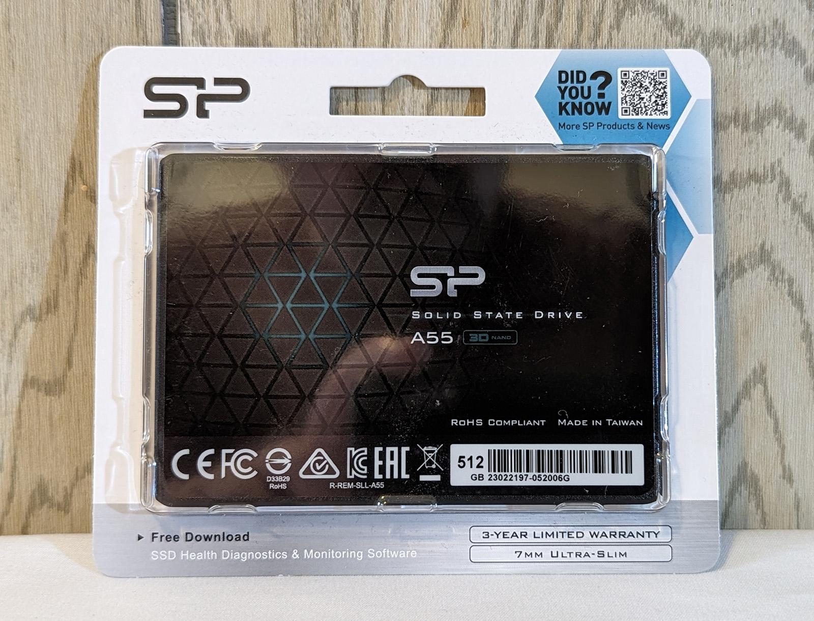 NIB Silicon Power A55 512GB 2.5" SATA SSD