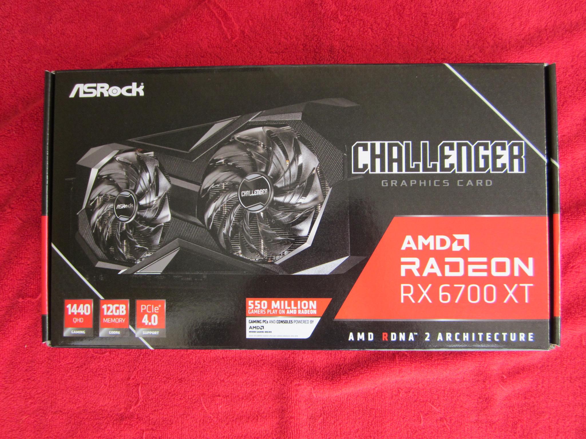 NEW! ASRock Challenger AMD Radeon RX 6700 XT GDDR6 12GB  Gaming Graphics Card