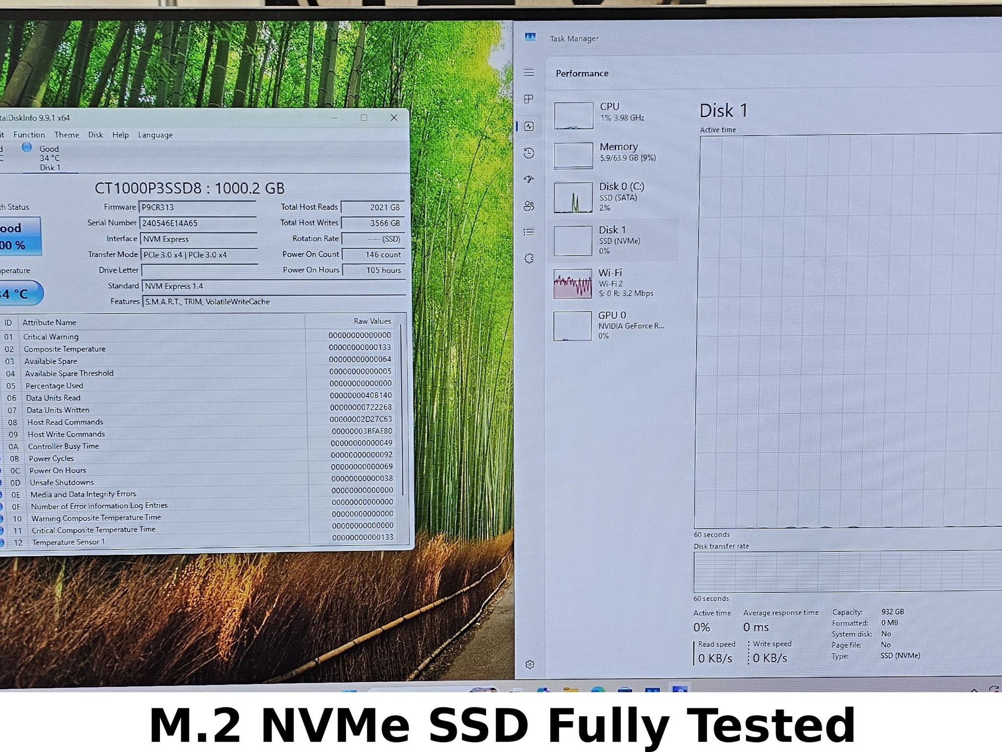1TB NVMe M.2 SSD Crucial