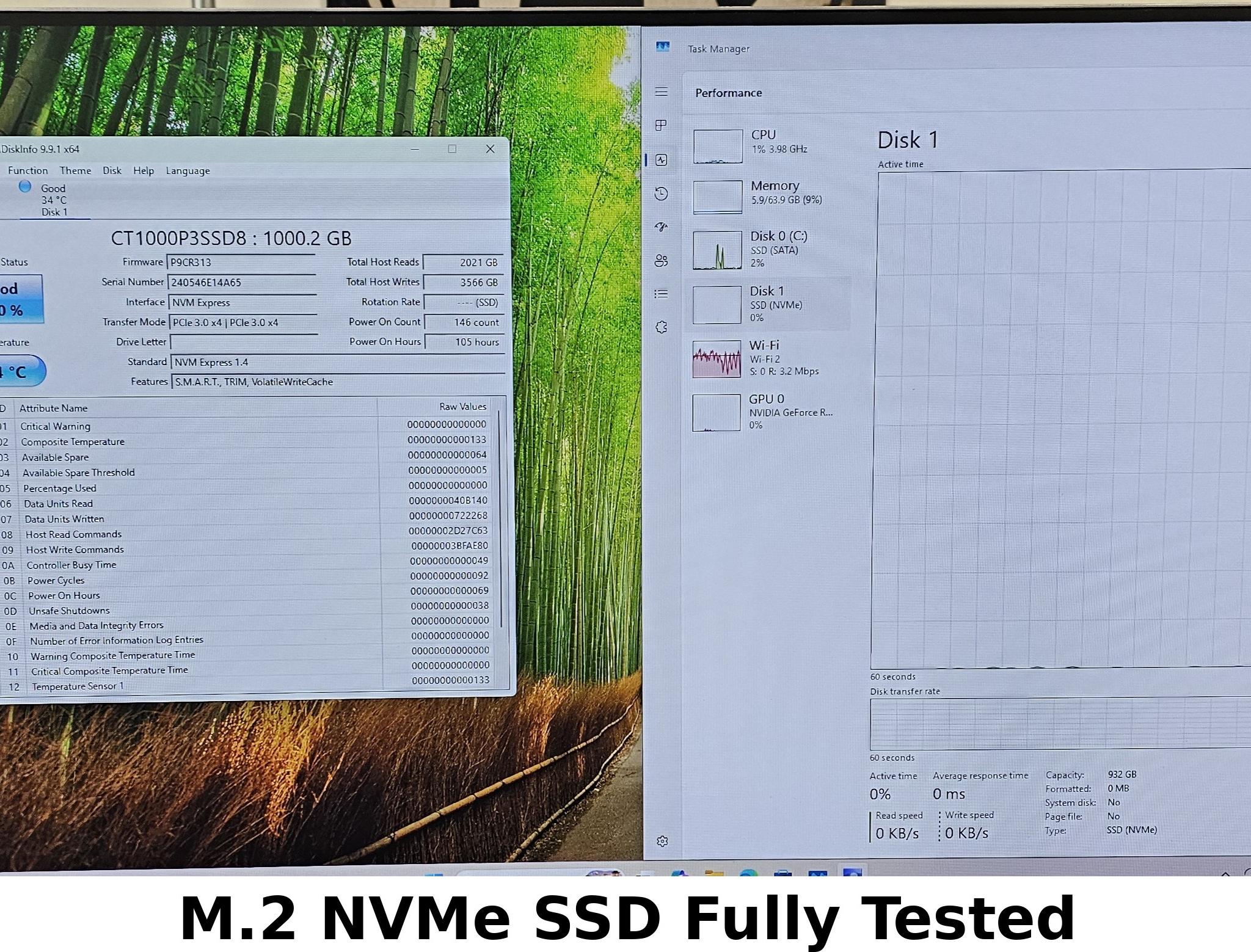 1TB NVMe M.2 SSD Crucial