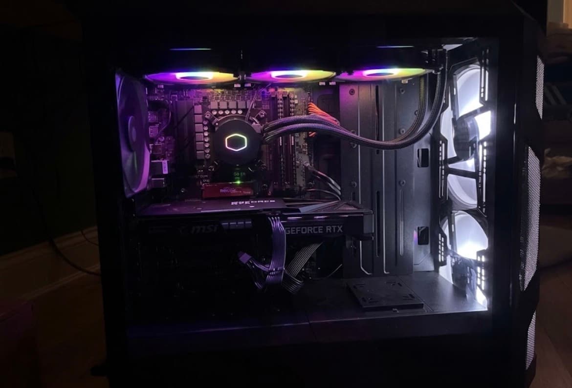 Gaming PC Custom -RTX3060,i5-12400F, 1TB NVMe SSD