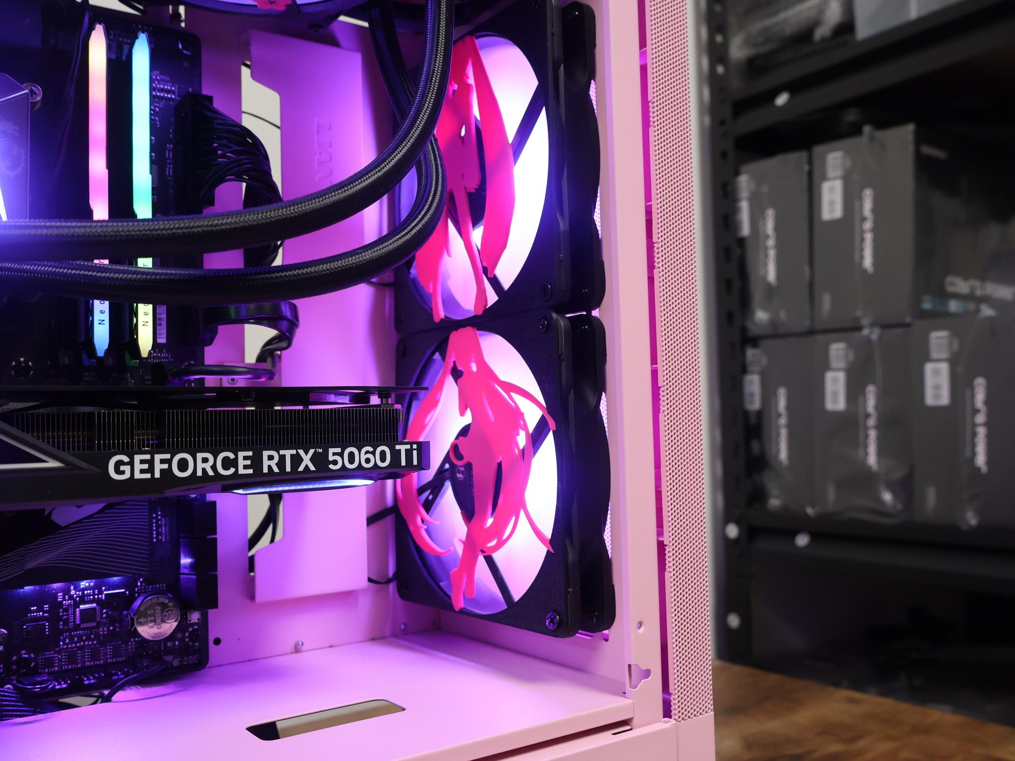 Pink RTX 5060 Ti Gaming PC – Intel i5-14600K | 32GB DDR5 | 1TB M.2 | 1440p Gaming