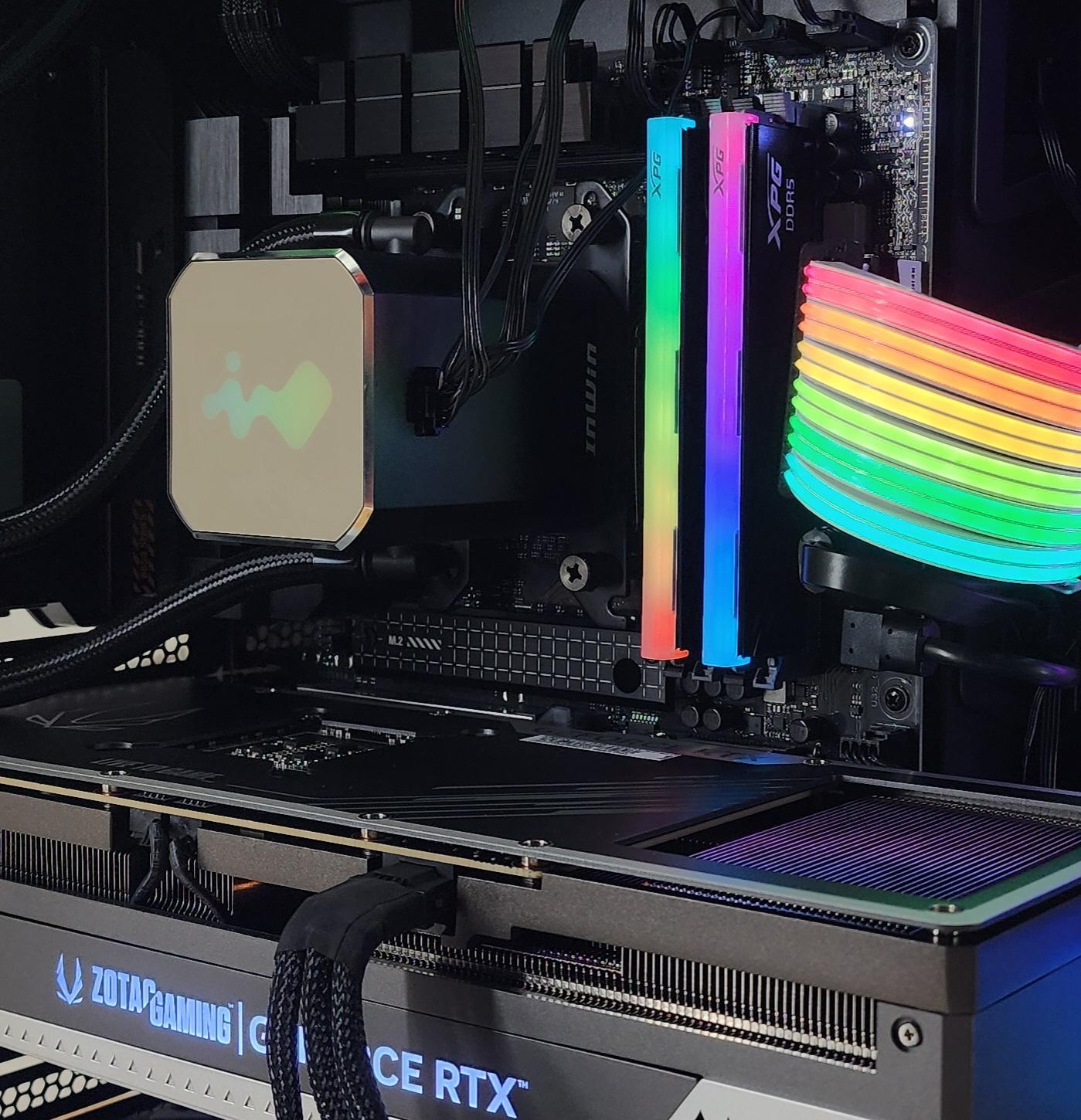 Gaming PC Ryzen 7 9800X3D 32GB RAM 2TB SSD RTX 4070 Ti SUPER 16GB Win11 Computer