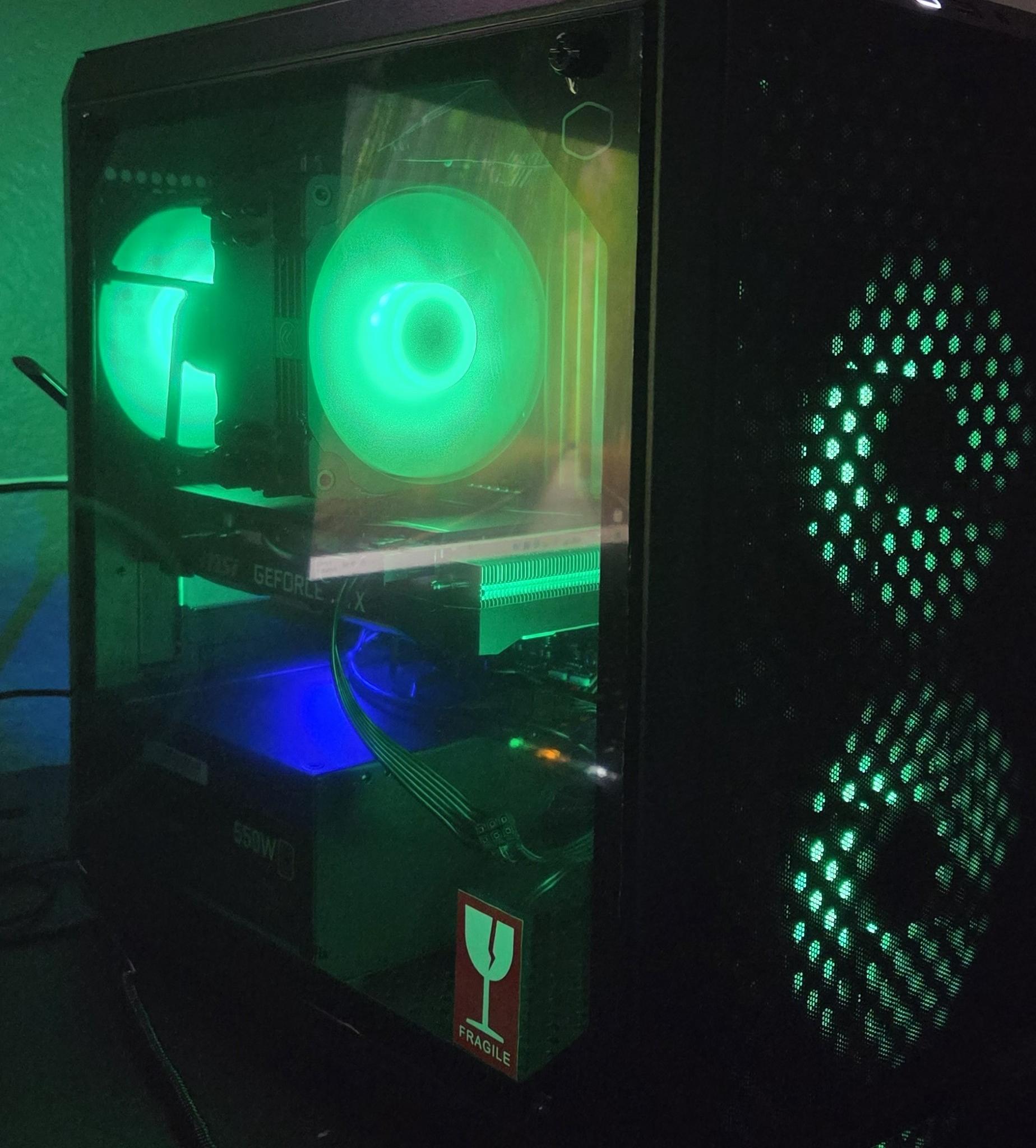 Black RGB Gaming PC - GTX 1660 Super | i5-10400F | 16GB RAM | NVMe SSD
