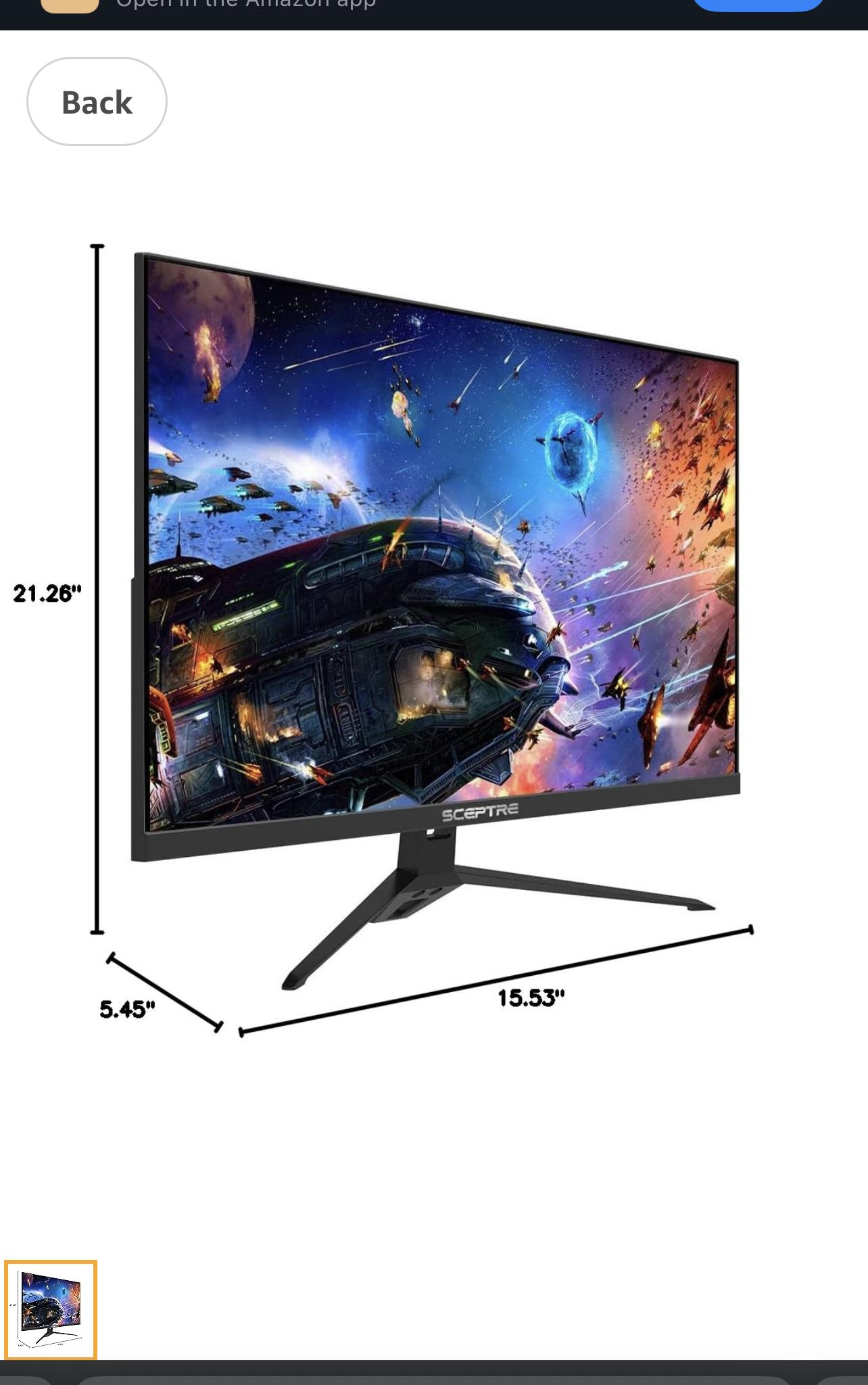 Sceptre 27.0" 165Hz, 1ms response time, 1080p Monitor