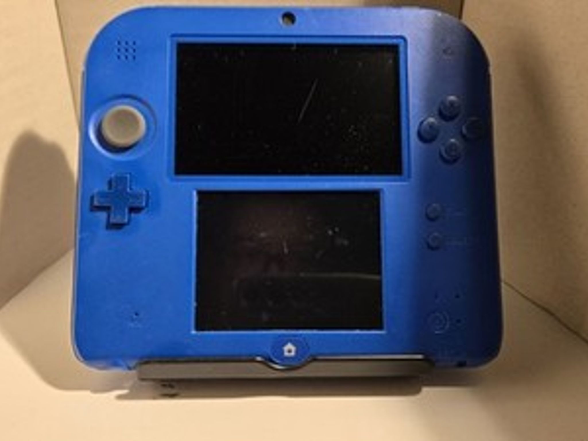 CUSTOM USED Nintendo 2DS Blue/Black Handheld Console, Mario Kart 7 Edition