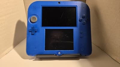 CUSTOM USED Nintendo 2DS Blue/Black Handheld Console, Mario Kart 7 Edition