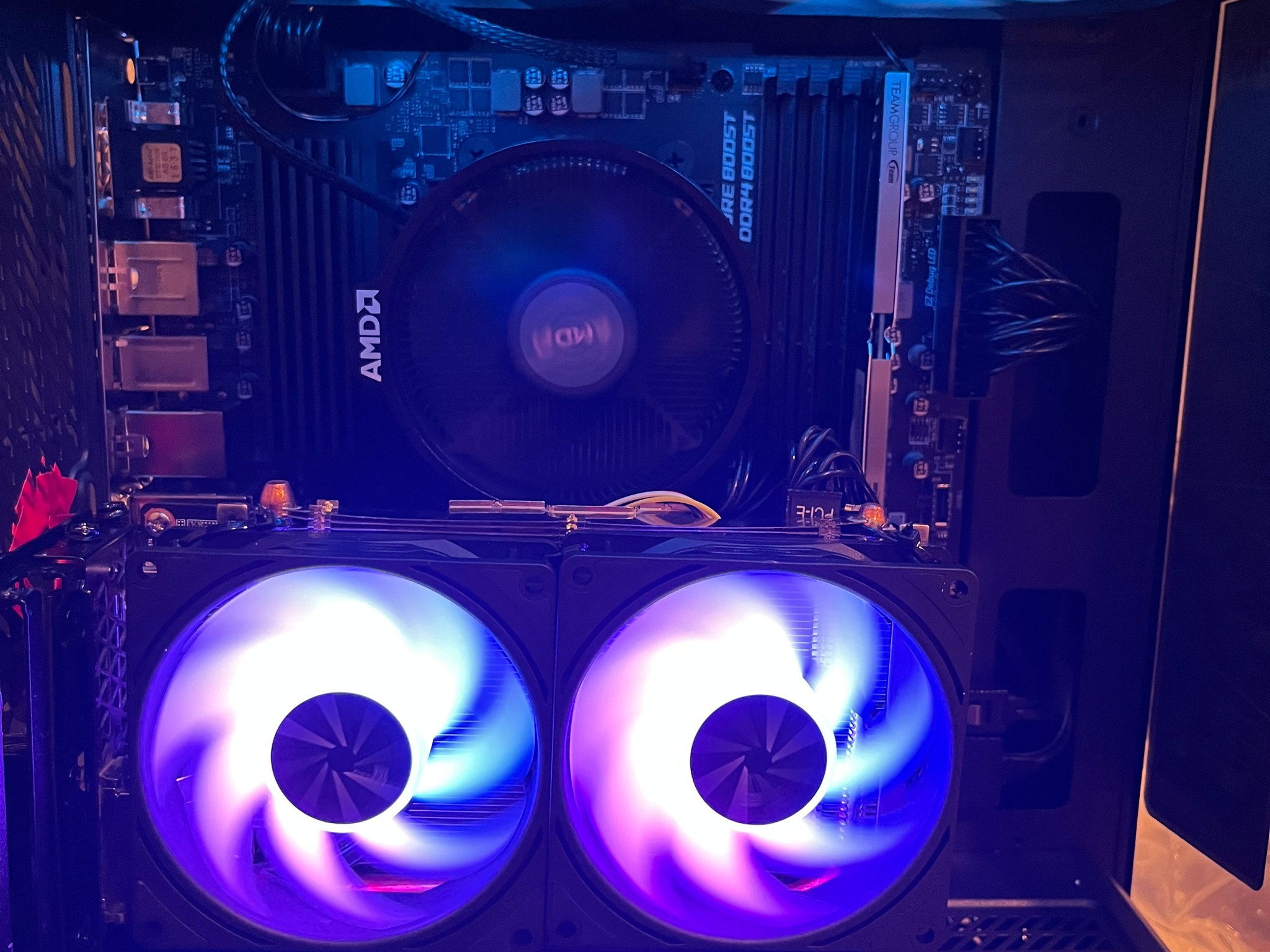 CASE DENT - GPU FANS ARE ZIPTIED - GeForce GTX 1060 6GB Custom Gaming PC - Ryzen 5 5500