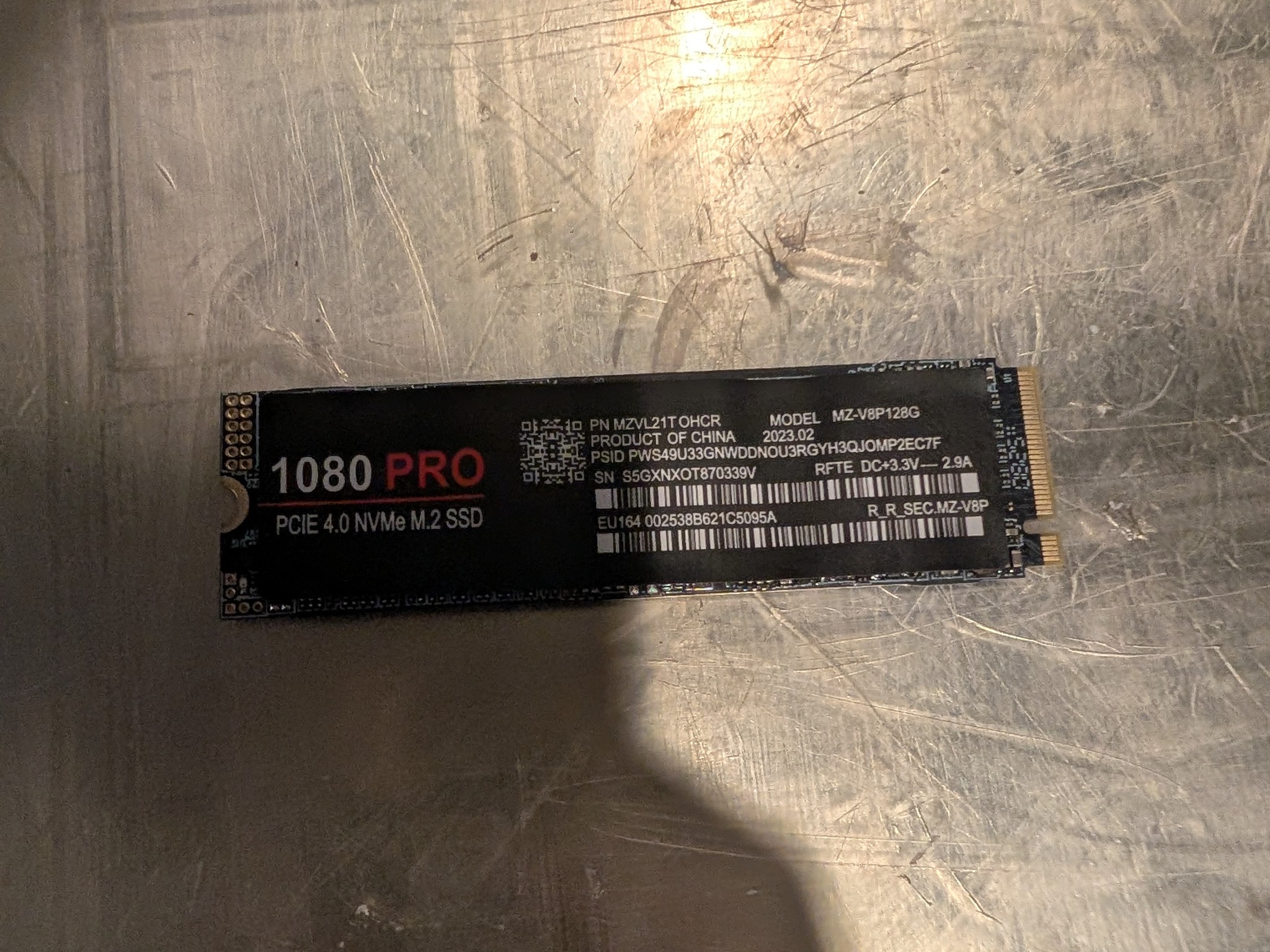 128 GB NVME SSD