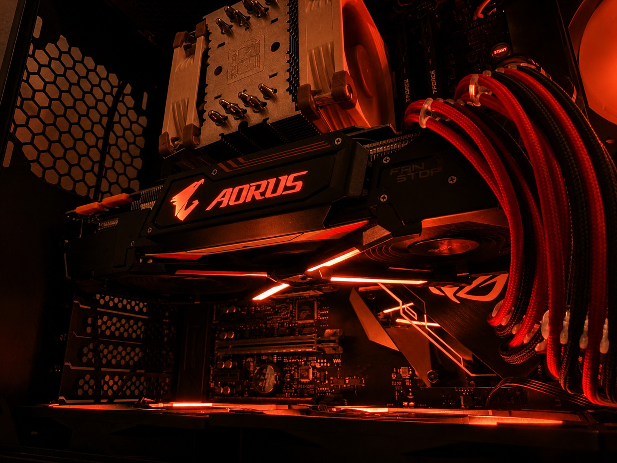 Black/Orange Gaming Pc