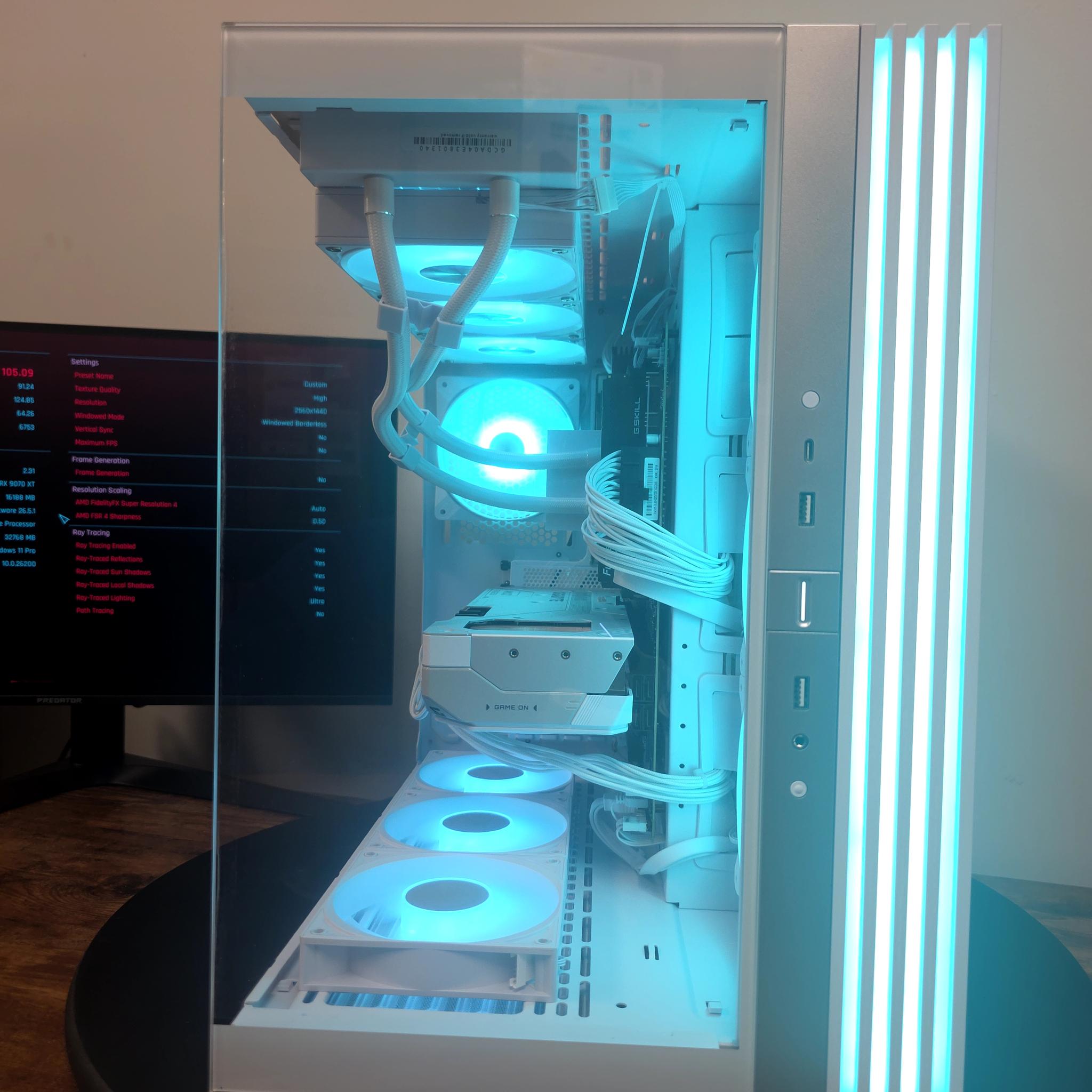 🔥 Ryzen 9 9800X3D + RX 9070 XT 16GB Gaming PC 🔥l 💻 32GB DDR5 | 360MM AIO w/ IPS Screen