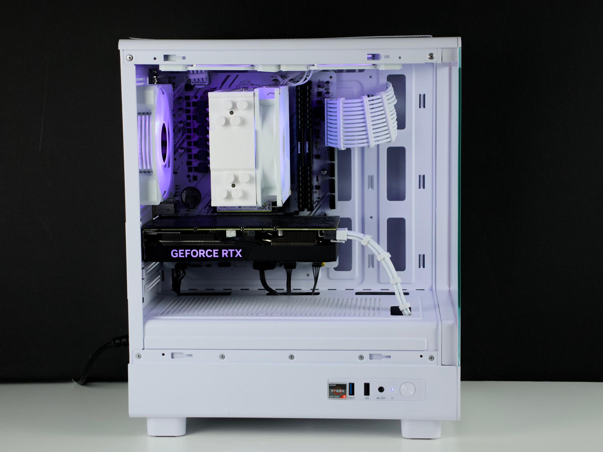 🧊❄️🧊 White Gaming PC – RTX 4060 TI, Ryzen 5 5600X, 32GB RAM, 1TB SSD - WiFi, BlueTooth 🧊❄️🧊