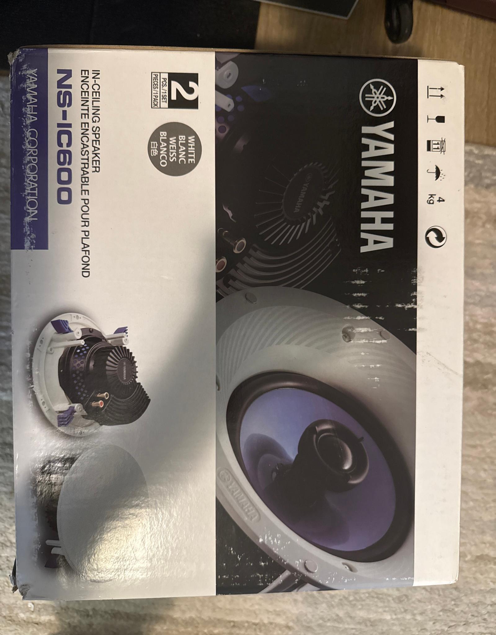Yamaha NS-IC600 110 Watt 6.5-Inch 2-Way In-Ceiling Speakers - Pair, White