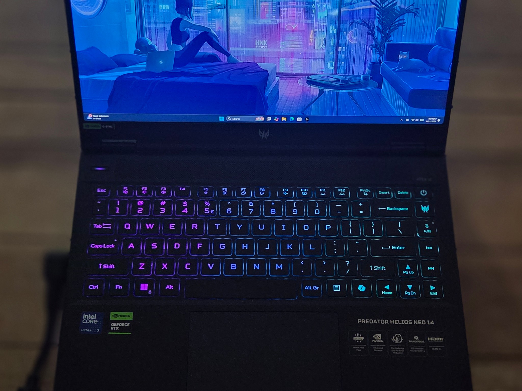 Acer Predator Helios 14.5" QHD 120Hz, Intel U7 155H, 16GB RAM, 1TB SSD, Nvidia RTX 4070 8GB