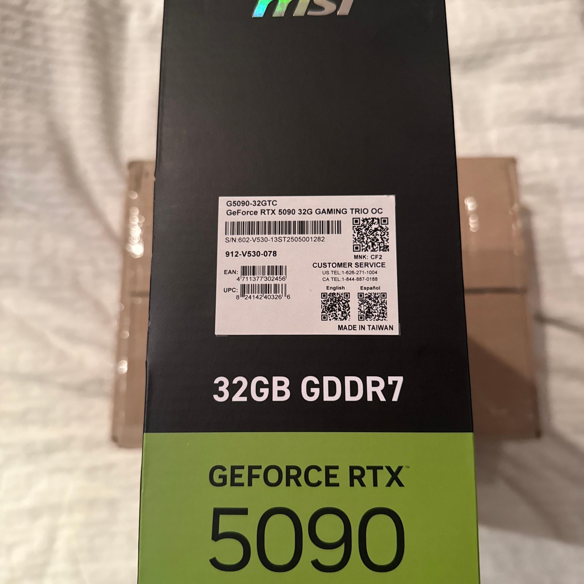 MSI GeForce RTX 5090 32G GAMING TRIO OC