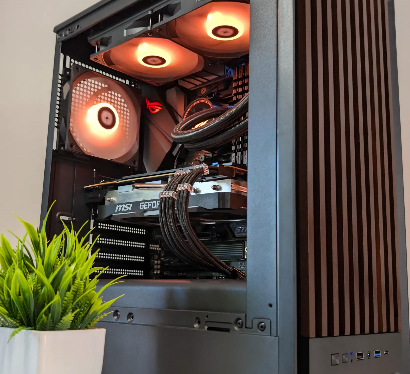 RYZEN 9 | 32GB RAM | RTX 2080 SUPER | WATERCOOLED | WOOD GRAIN | 1 TB SSD | PRODUCTIVITY & GAMING PC