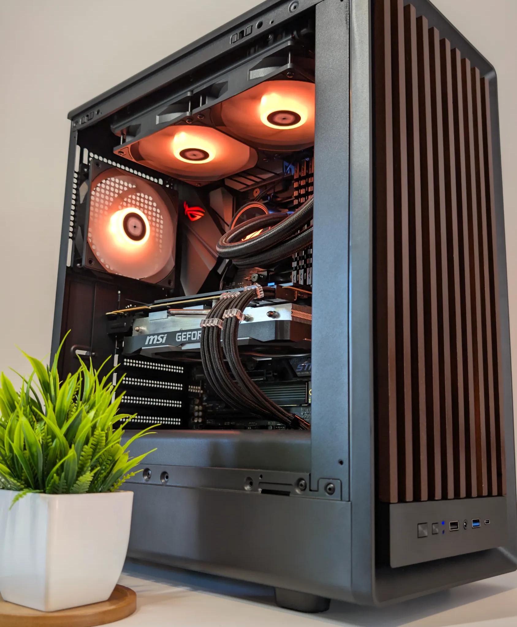 RYZEN 9 | 32GB RAM | RTX 2080 SUPER | WATERCOOLED | WOOD GRAIN | 1 TB SSD | PRODUCTIVITY & GAMING PC