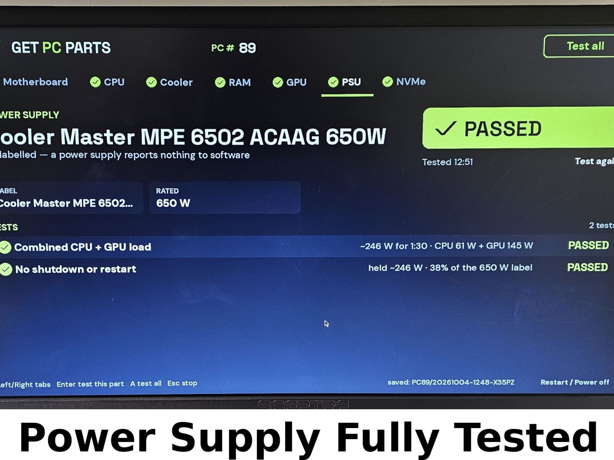 650 Watt PSU Cooler Master MWE Gold 650 V3 Power Supply