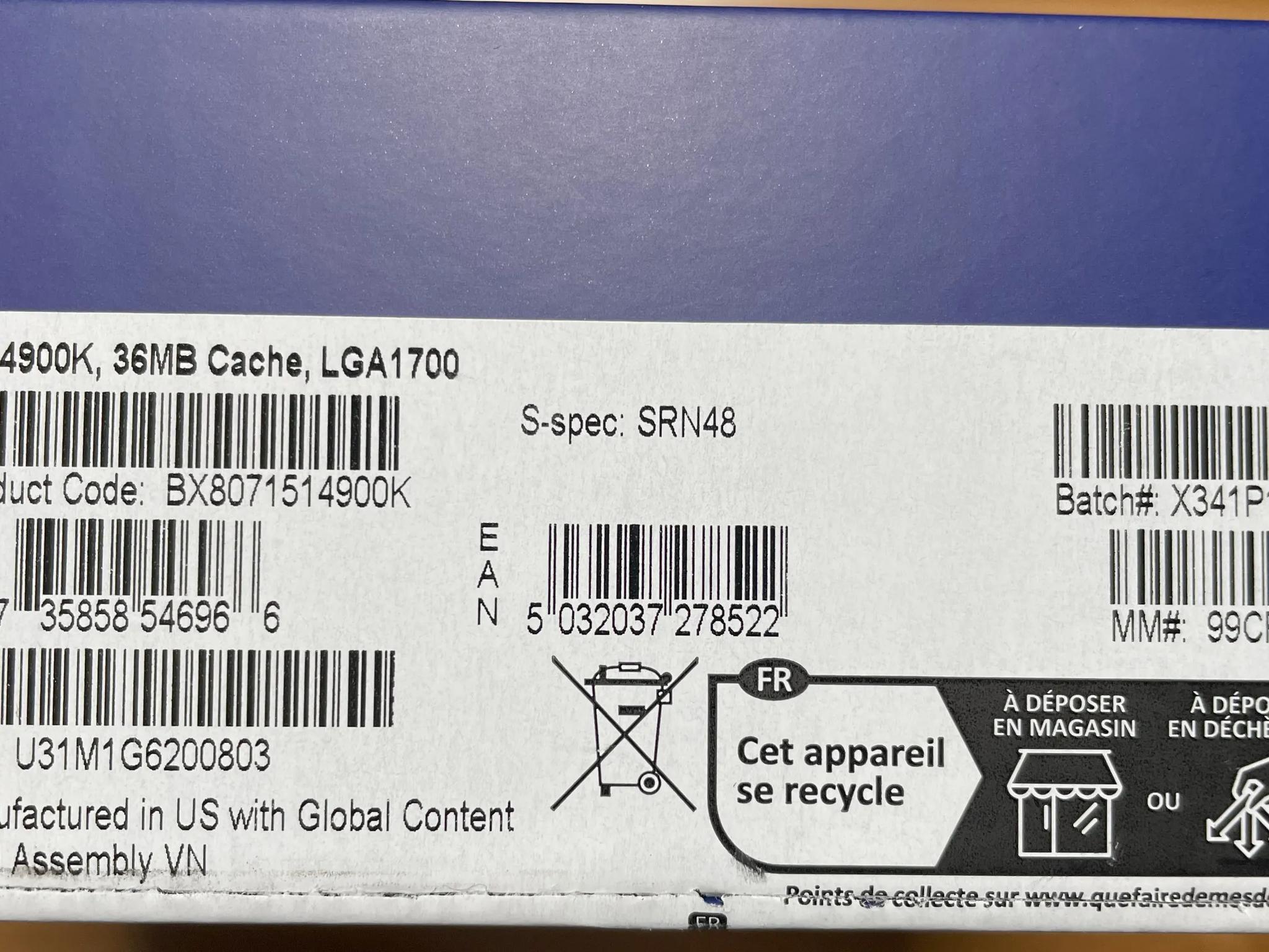 i9-14900K 24 (8 P-cores + 16 E-cores) with Integrated Graphics - Unlocked