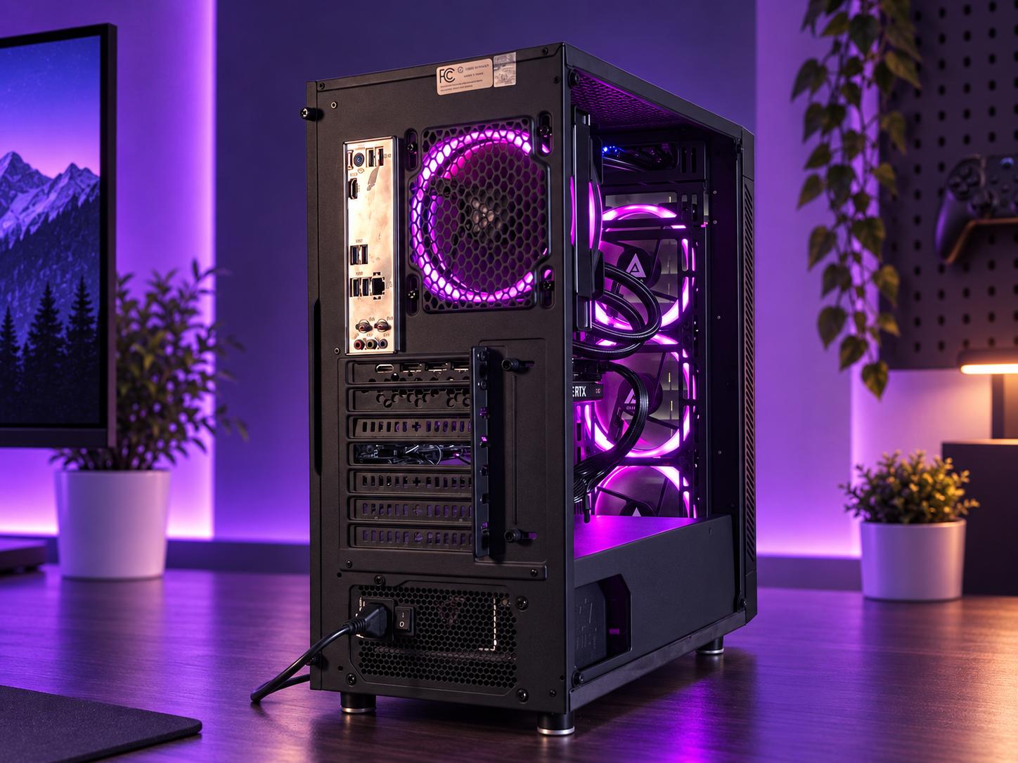 💜 VIOLET Gaming PC | RTX 3060 12GB | i5-11600K | 16GB RAM | 1.5TB TOTAL | WiFi & BT | FREE SHIP
