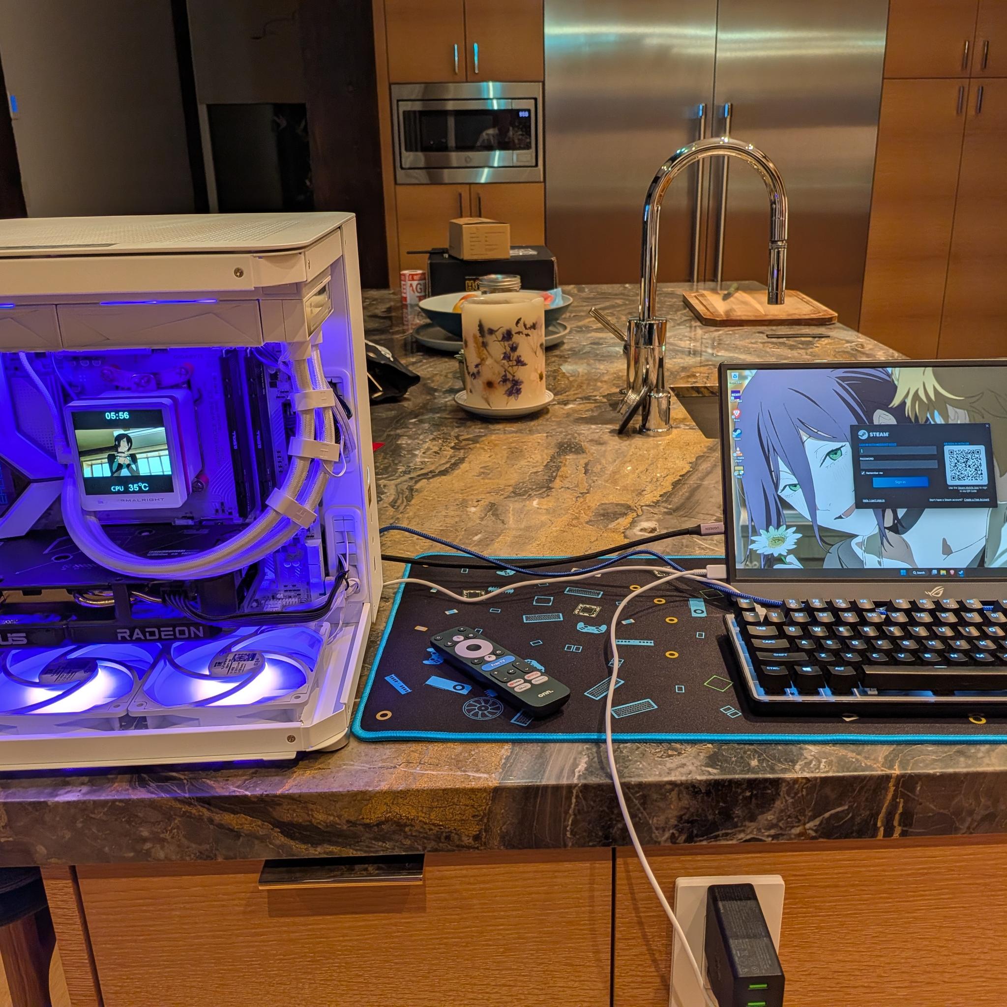 Bomb Devil AMD - RX 9060 XT 16GB, Ryzen 5 9600X, 32 GB DDR5 RAM, 2 TB Gen 5 NVME, RGB, Liquid Cooled
